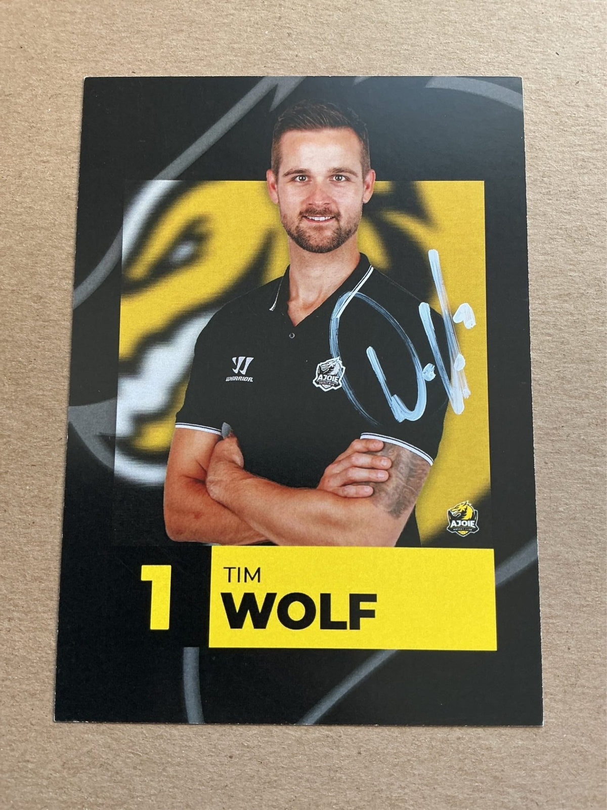Tim Wolf, Switzerland 🇨🇭 HC Ajoie 2023/24 hand signed - Autographs-World