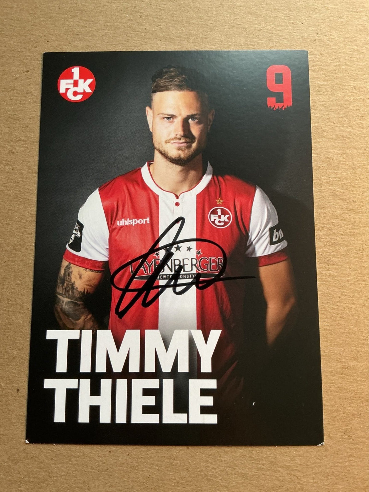 Timmy Thiele, Germany 🇩🇪 1.FC Kaiserslautern 2018/19 hand signed - Autographs-World