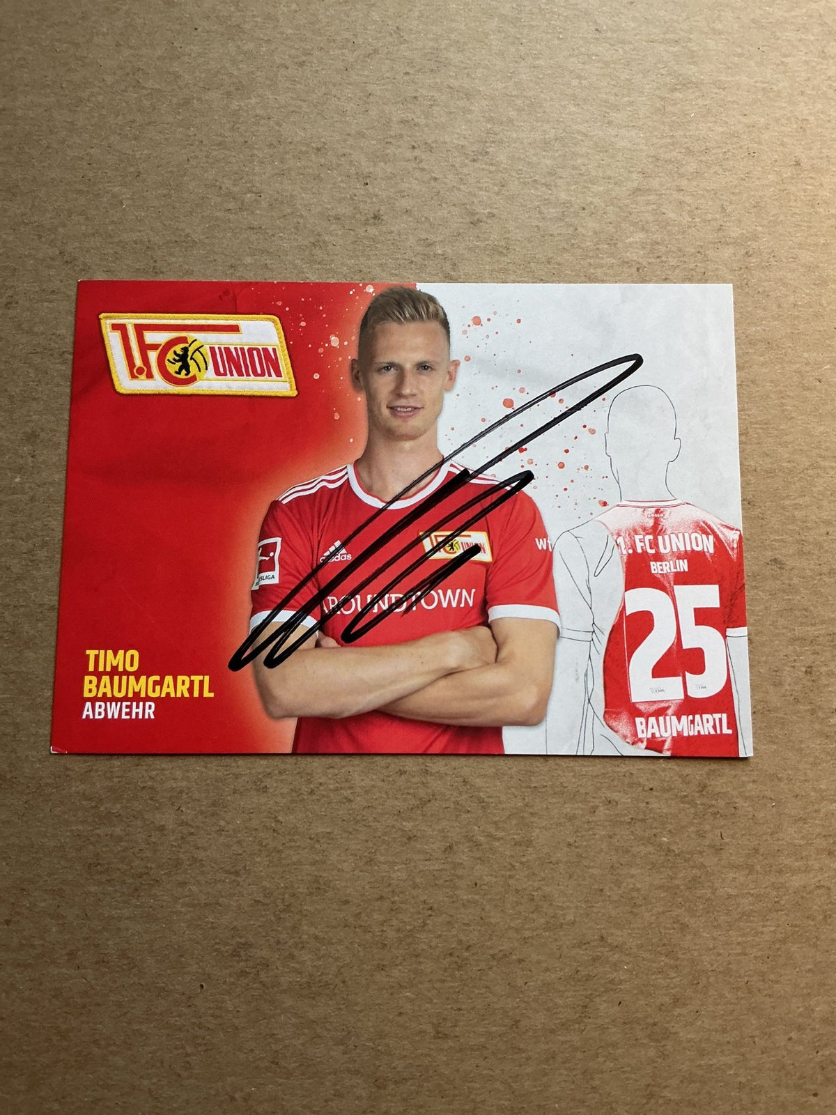 Timo Baumgartl, Germany 🇩🇪 1.FC Union Berlin 2021/22 hand signed - Autographs-World