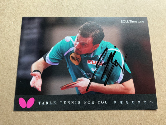 Timo Boll, Germany 🇩🇪 Table Tennis Summer Olympics 2024 hand signed - Autographs-World