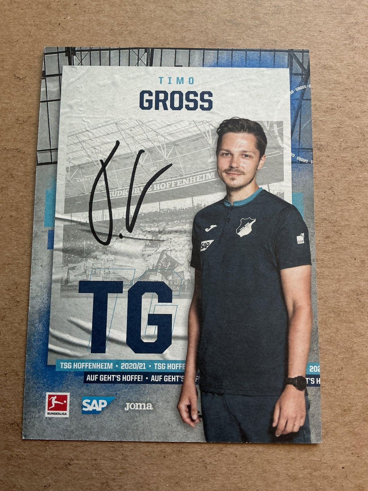 Timo Gross, Germany 🇩🇪 TSG 1899 Hoffenheim 2020/21 hand signed - Autographs-World