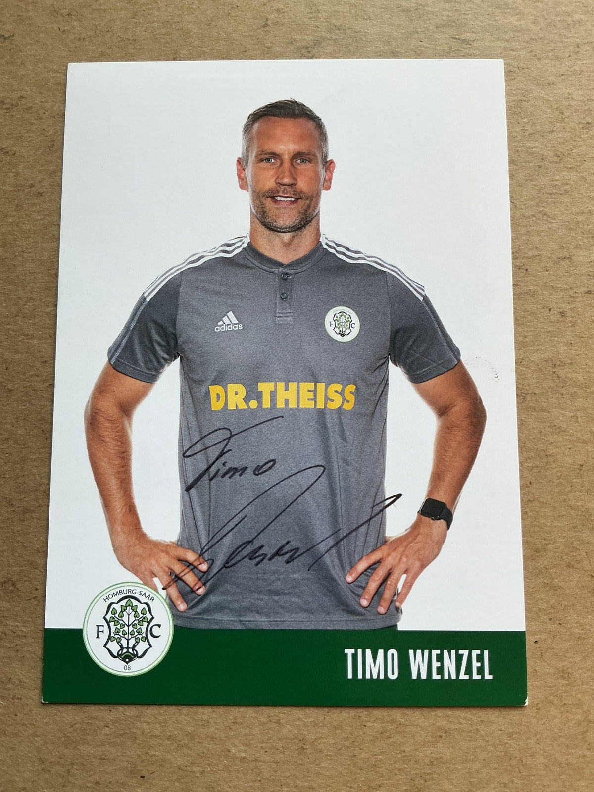 Timo Wenzel, Germany 🇩🇪 FC Homburg 2020/21 hand signed - Autographs-World