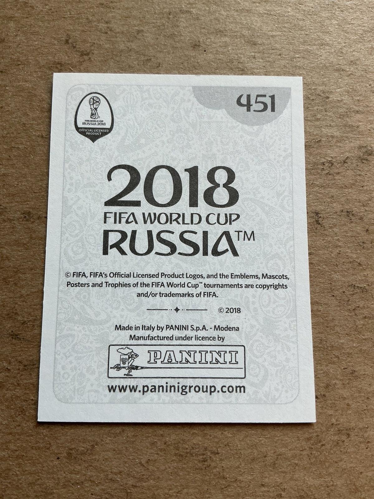 Timo Werner, Germany 🇩🇪 FIFA World Cup 2018 Panini hand signed - Autographs-World