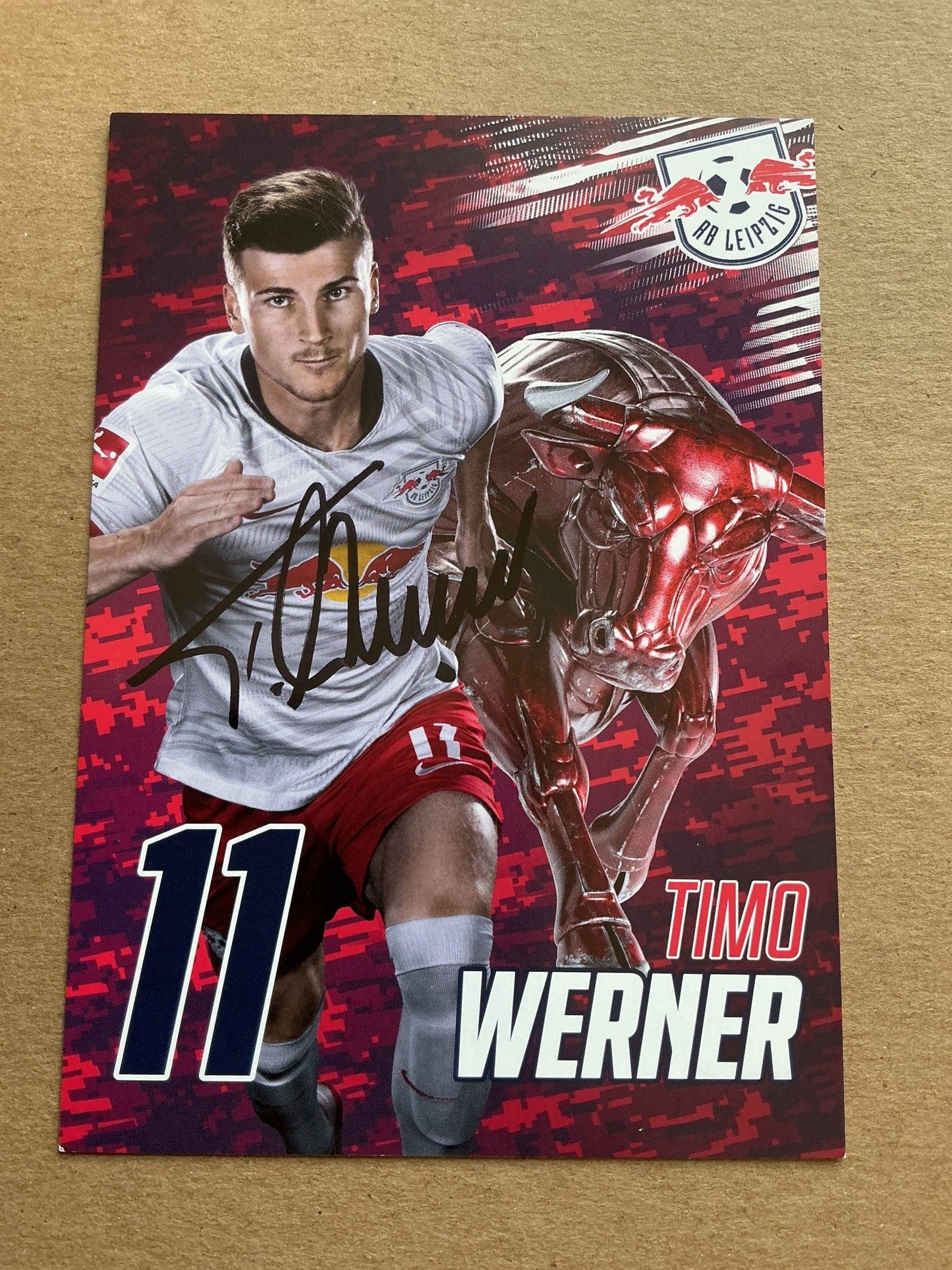 Timo Werner, Germany 🇩🇪 RB Leipzig 2019/20 hand signed - Autographs-World
