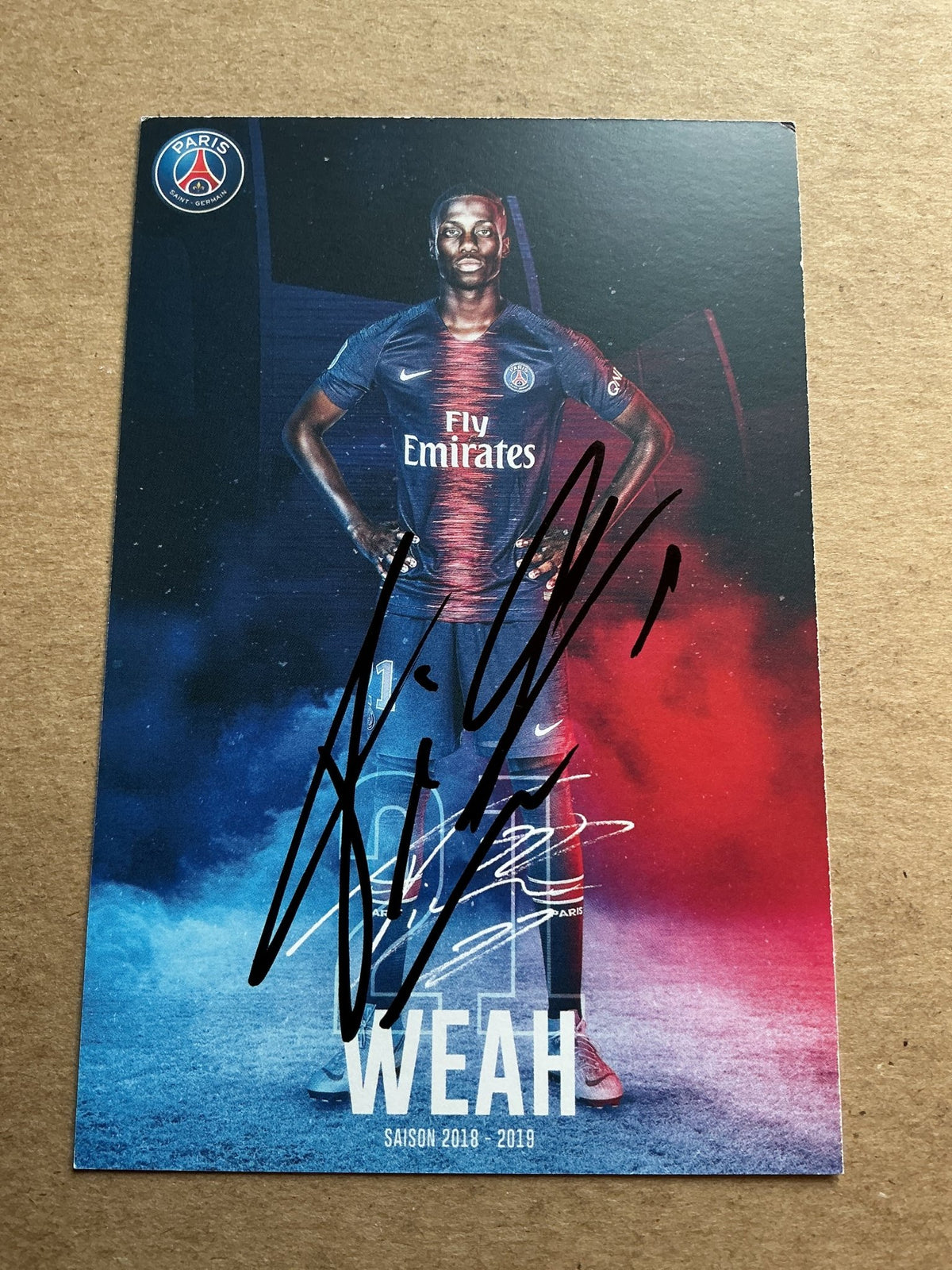 Timothy Weah, USA 🇺🇸 Paris Saint-Germain 2018/19 hand signed - Autographs-World
