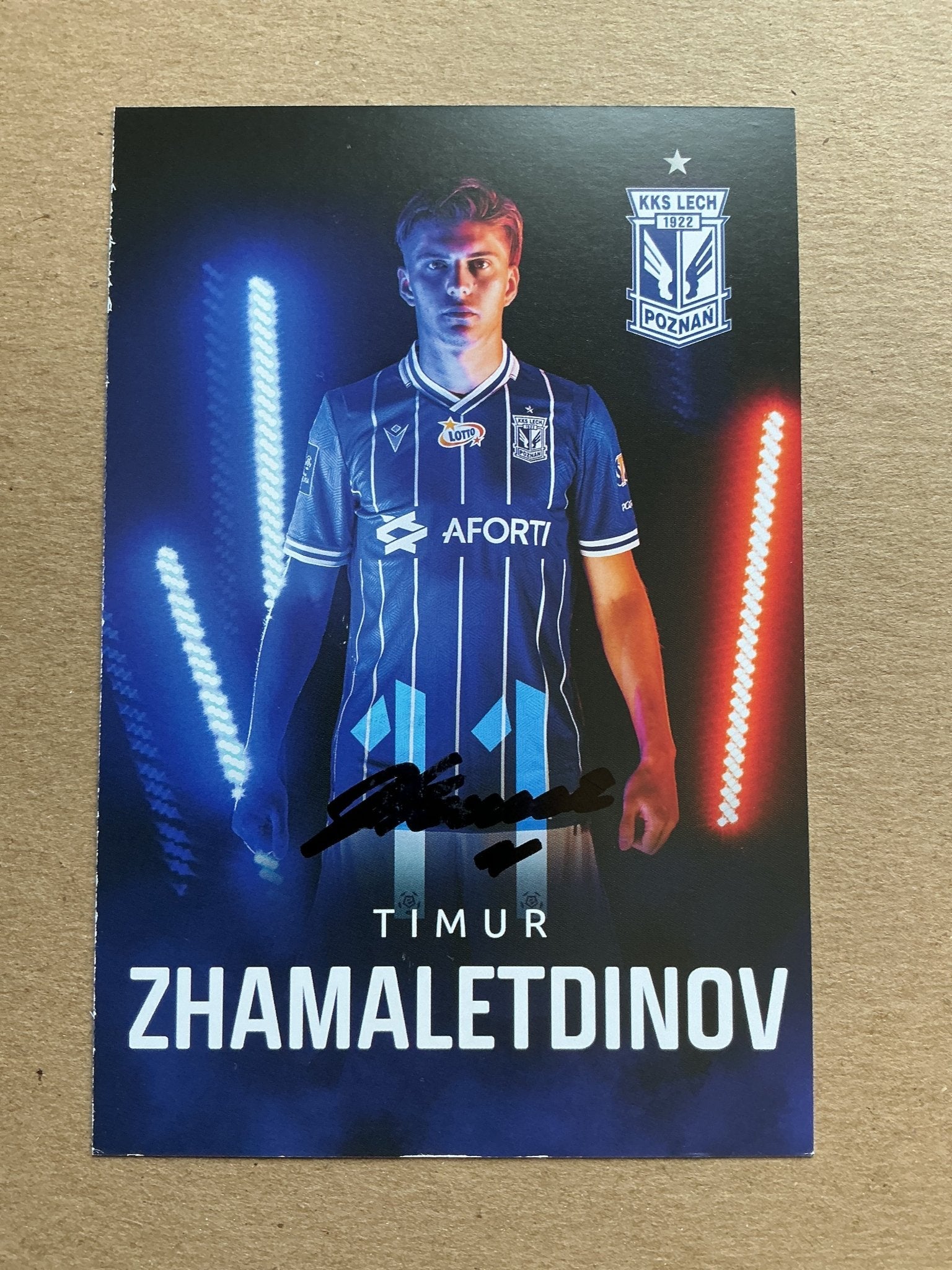 Timur Zhamaletdinov, Russia 🇷🇺 Lech Poznań 2019/20 hand signed - Autographs-World