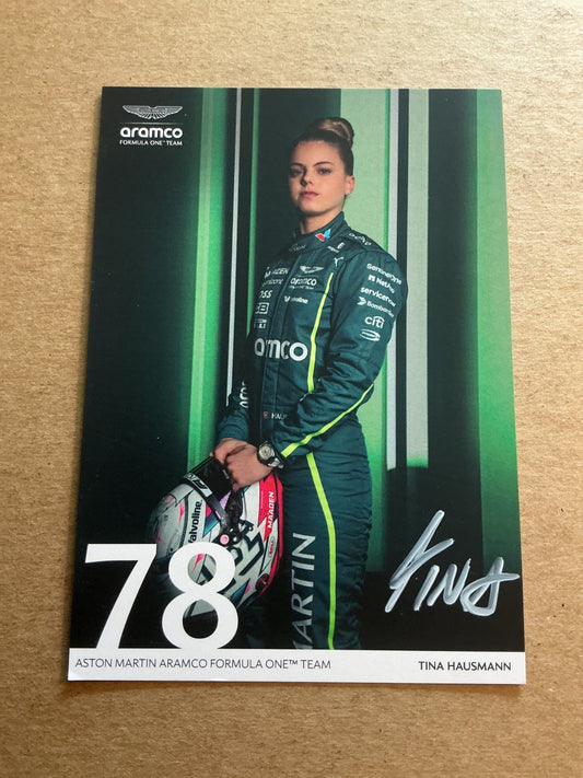 Tina Hausmann, Switzerland 🇨🇭 Racing Sports 2025 hand signed - Autographs-World