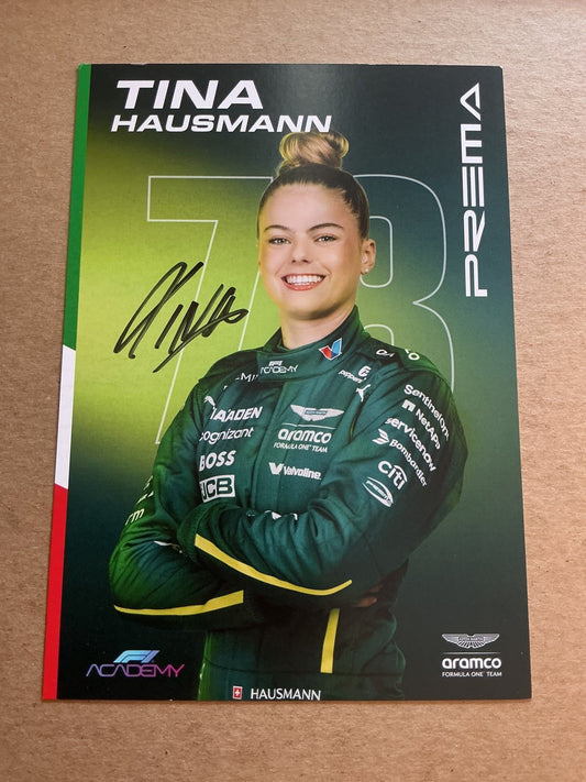 Tina Hausmann, Switzerland 🇨🇭 Racing Sports 2025 hand signed - Autographs-World
