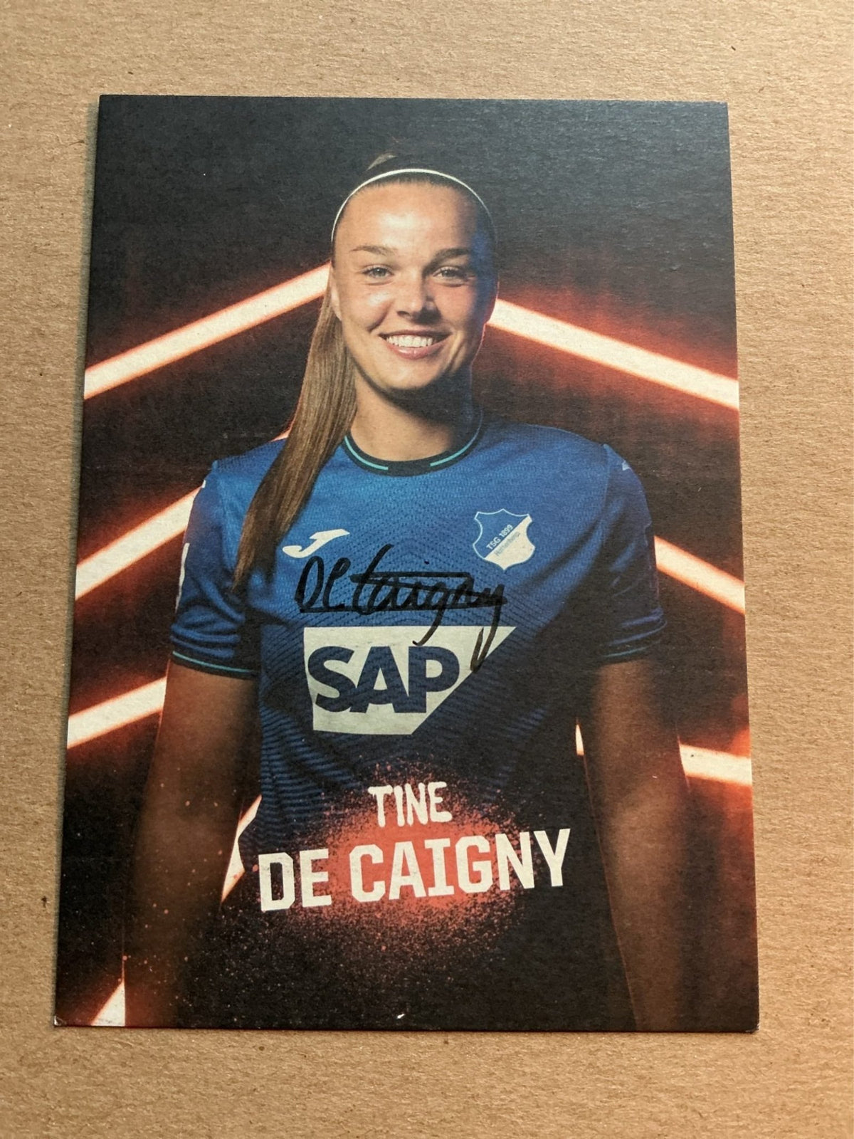 Tine De Caigny, Belgium 🇧🇪 TSG 1899 Hoffenheim 2021/22 hand signed - Autographs-World