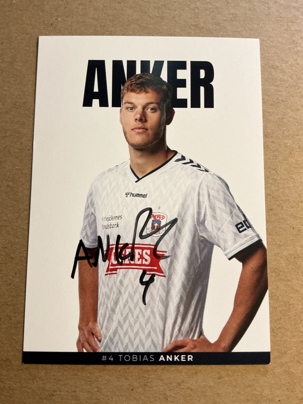 Tobias Anker, Denmark 🇩🇰 Aarhus GF 2023/24 hand signed - Autographs-World