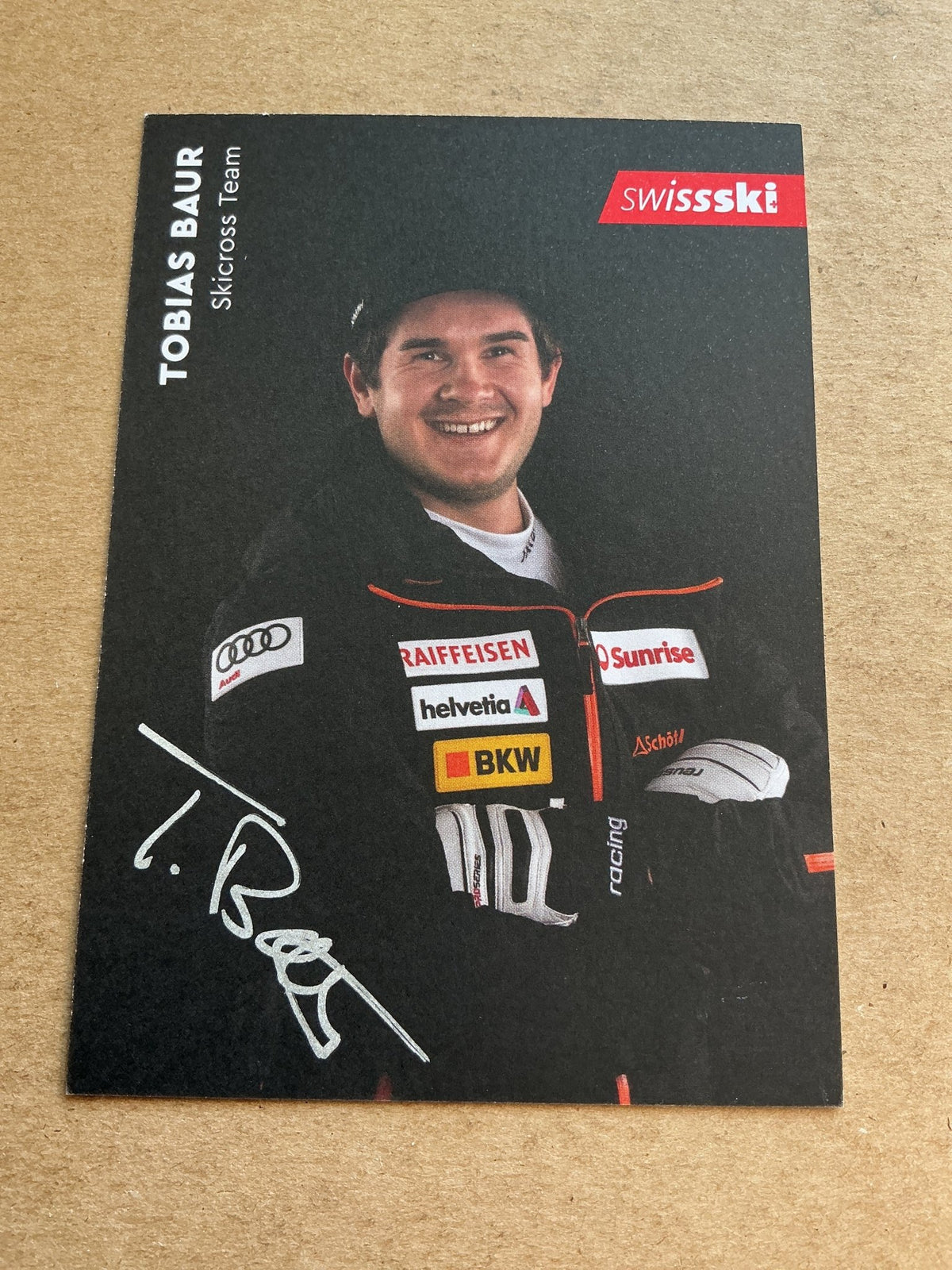 Tobias Baur, Switzerland 🇨🇭 Skicross Winter 2023/24 hand signed - Autographs-World