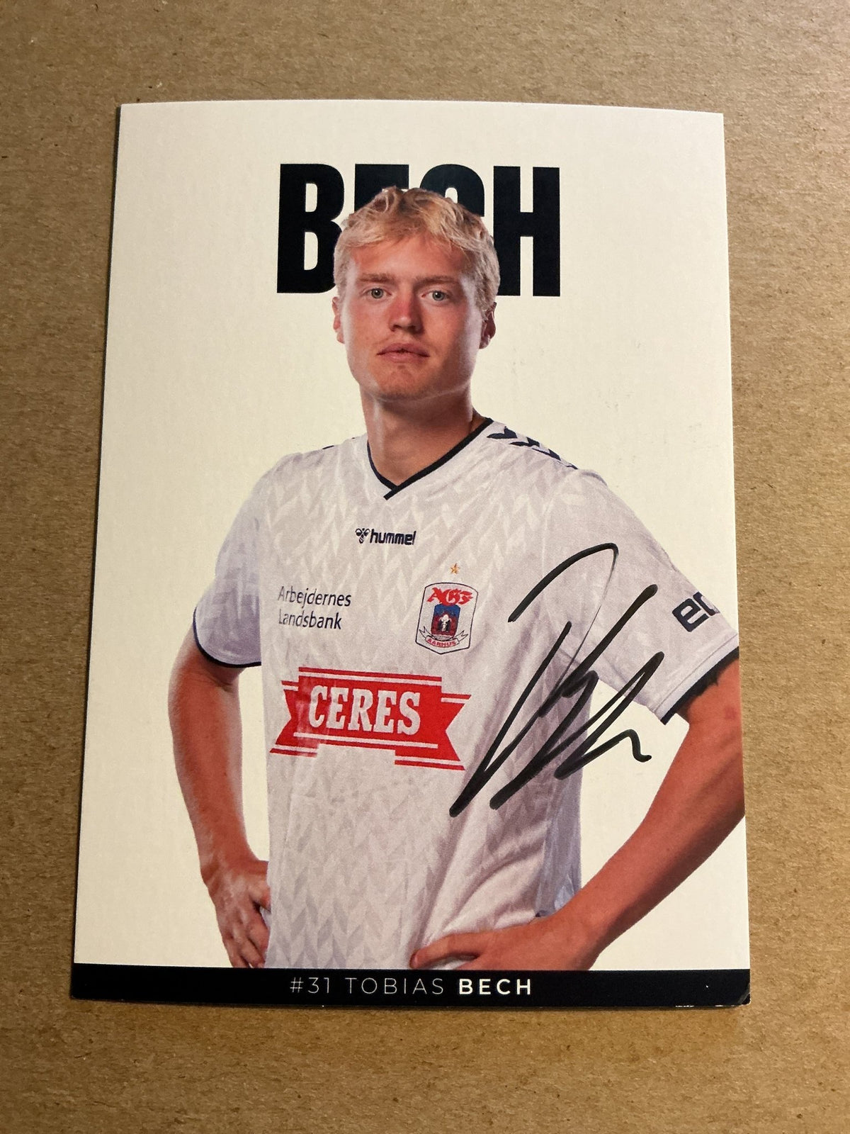 Tobias Bech, Denmark 🇩🇰 Aarhus GF 2023/24 hand signed - Autographs-World