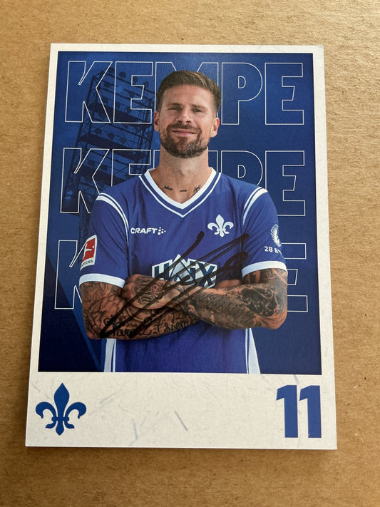 Tobias Kempe, Germany 🇩🇪 SV Darmstadt 98 2023/24 hand signed - Autographs-World