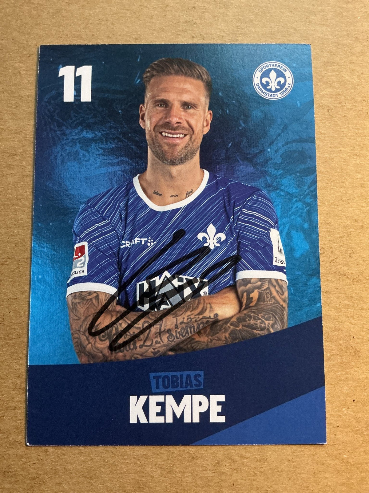 Tobias Kempe, Germany 🇩🇪 SV Darmstadt 98 2023/24 hand signed - Autographs-World