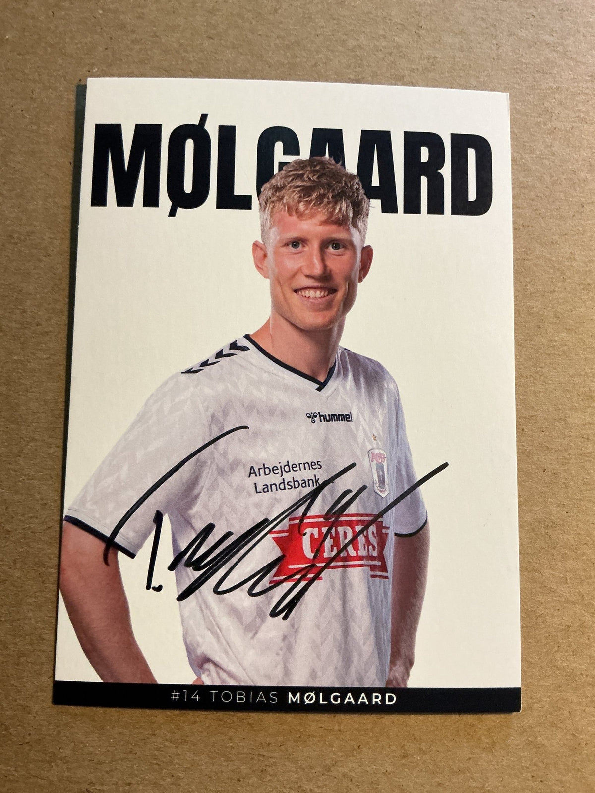 Tobias Mølgaard, Denmark 🇩🇰 Aarhus GF 2023/24 hand signed - Autographs-World