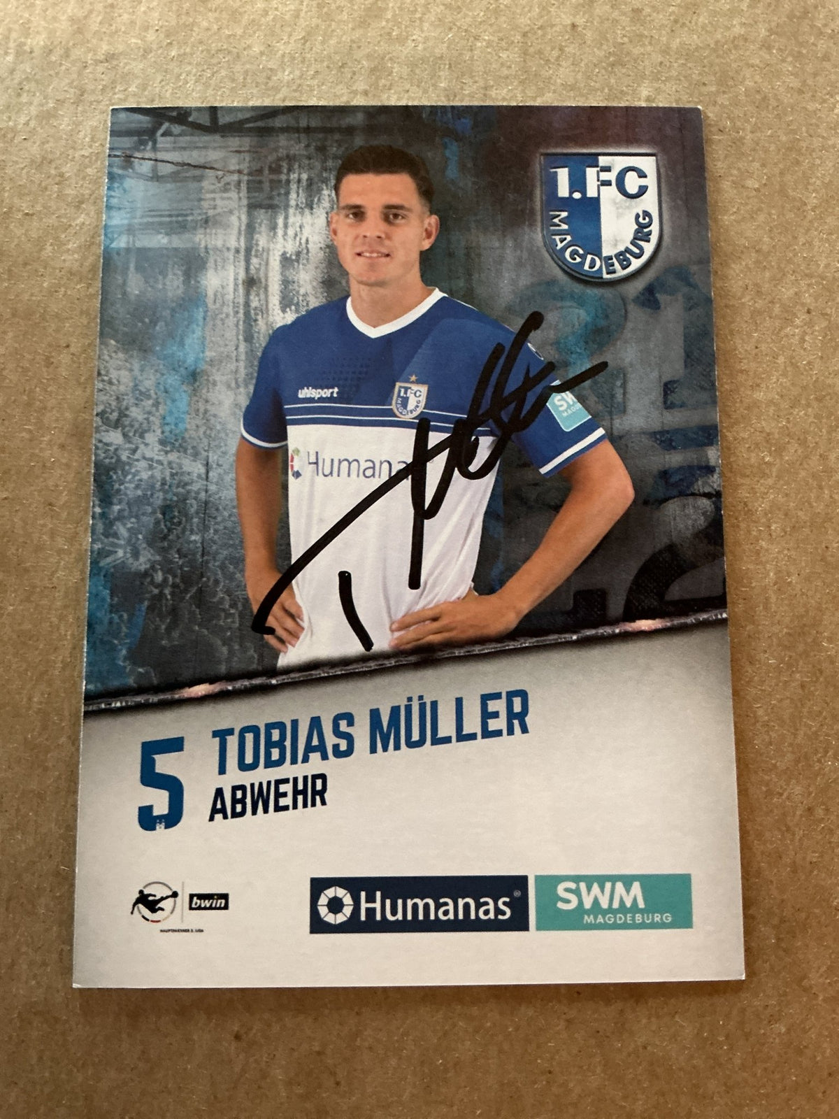 Tobias Müller, Germany 🇩🇪 1.FC Magdeburg 2021/22 hand signed - Autographs-World