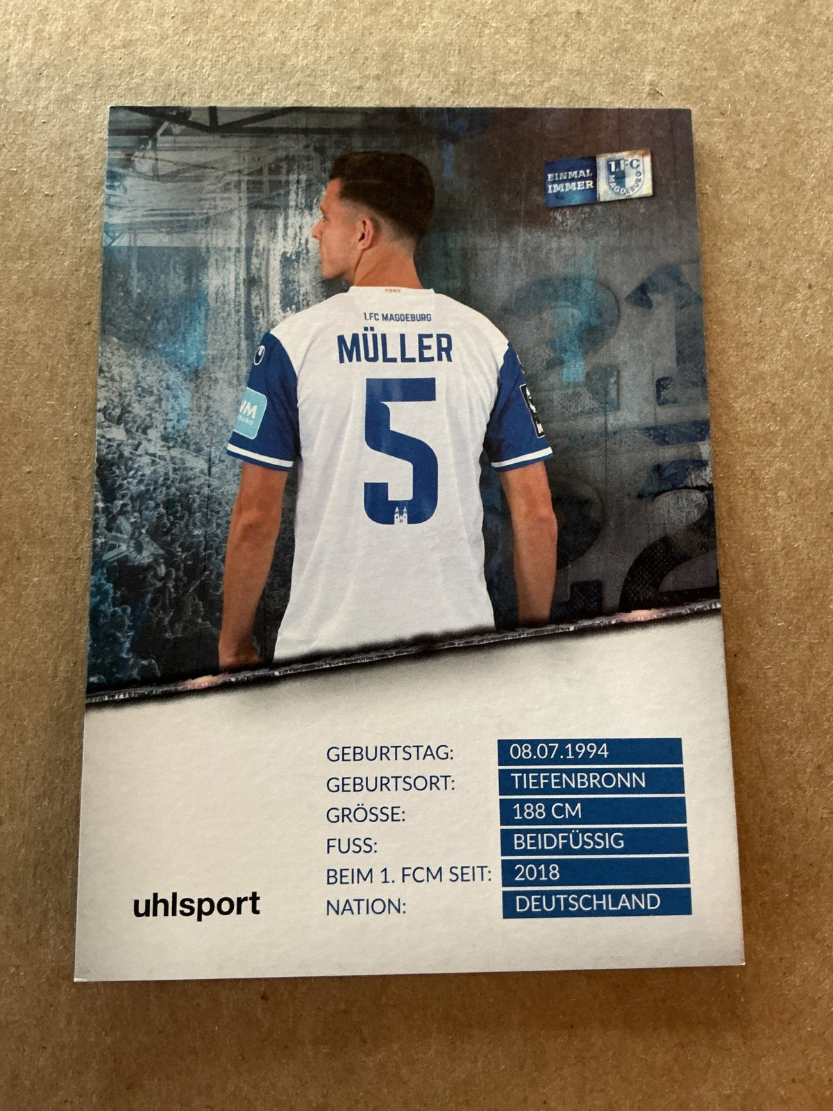 Tobias Müller, Germany 🇩🇪 1.FC Magdeburg 2021/22 hand signed - Autographs-World