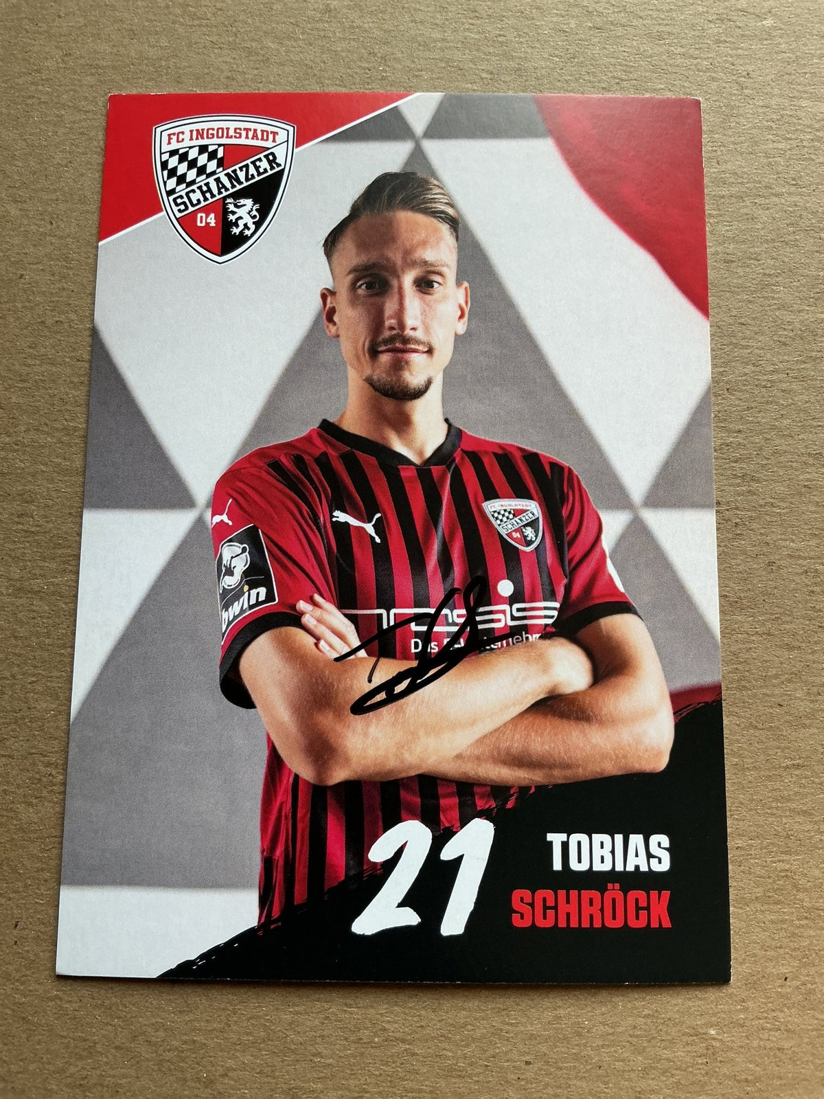 Tobias Schröck, Germany 🇩🇪 FC Ingolstadt 04 2020/21 hand signed - Autographs-World