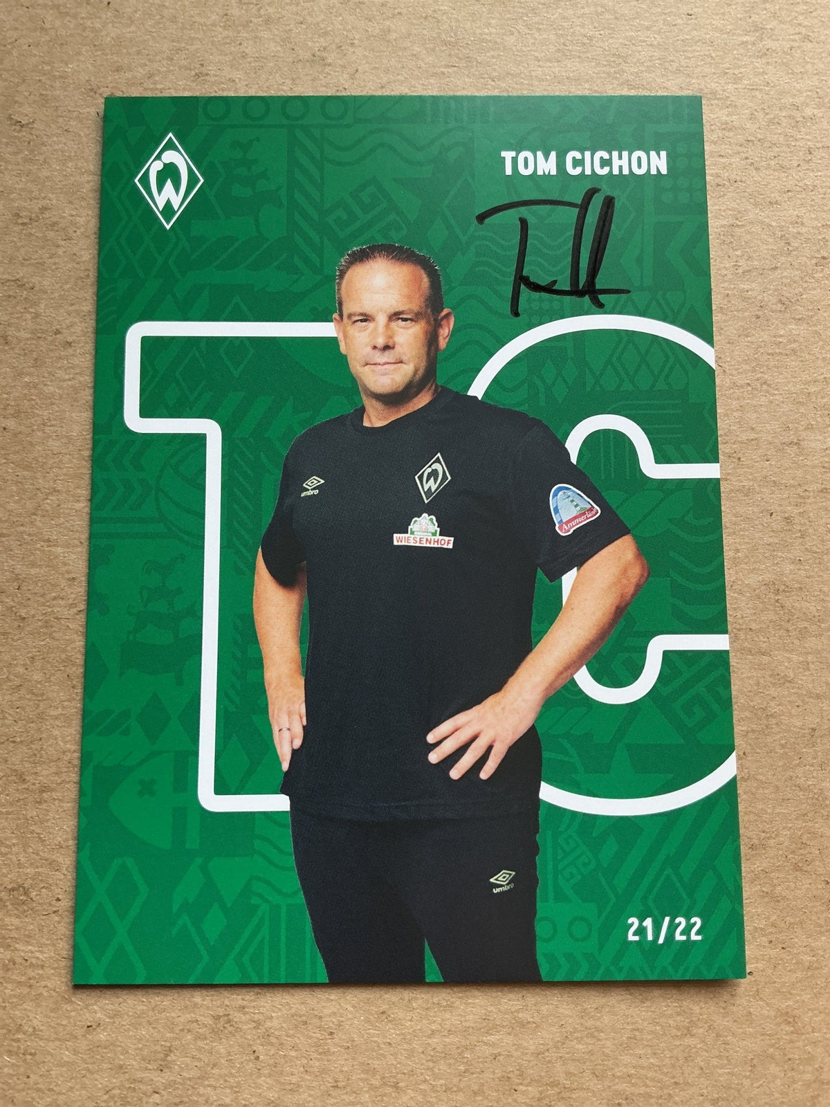 Tom Cichon, Germany 🇩🇪 SV Werder Bremen 2021/22 hand signed - Autographs-World