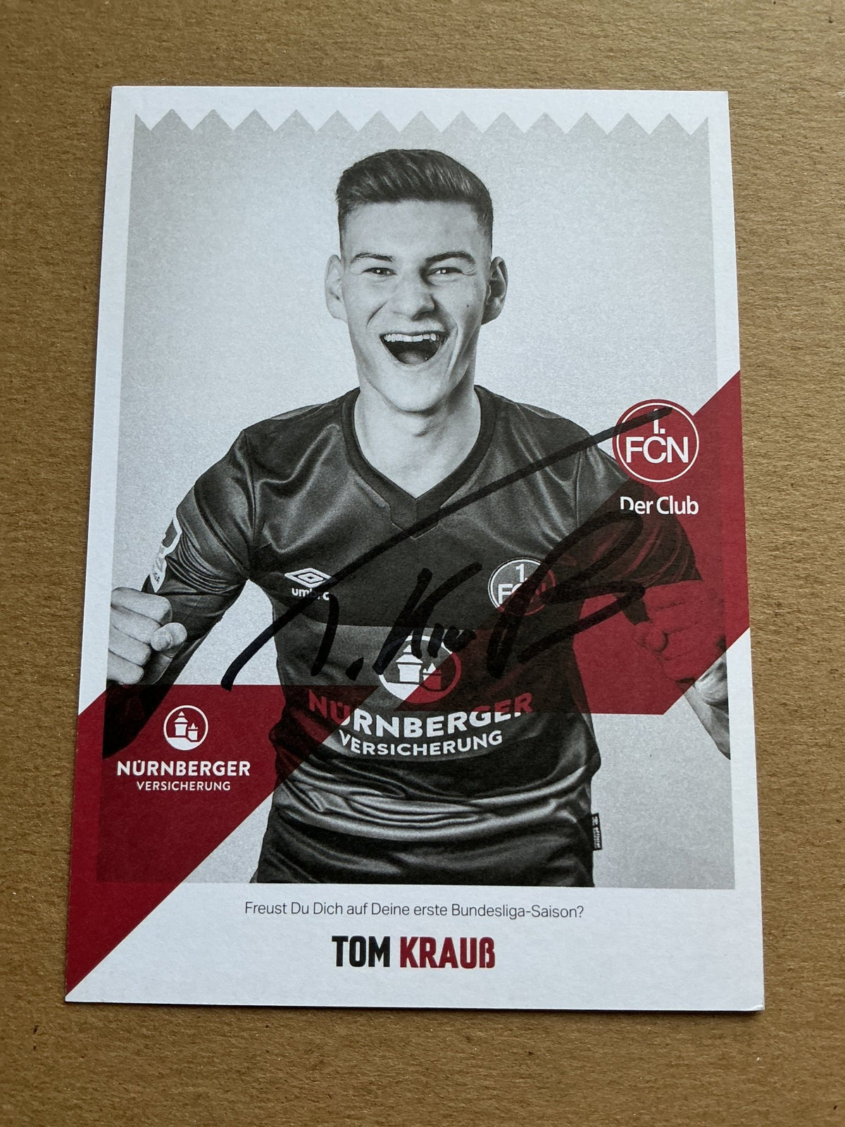 Tom Krauß, Germany 🇩🇪 1.FC Nürnberg 2020/21 hand signed - Autographs-World