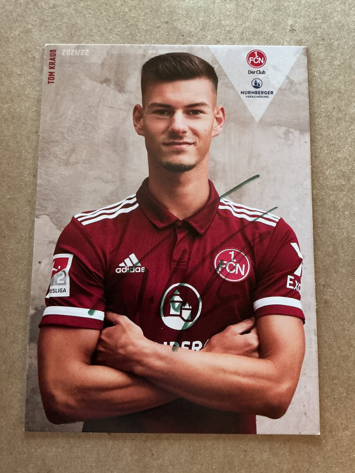 Tom Krauß, Germany 🇩🇪 1.FC Nürnberg 2021/22 hand signed - Autographs-World