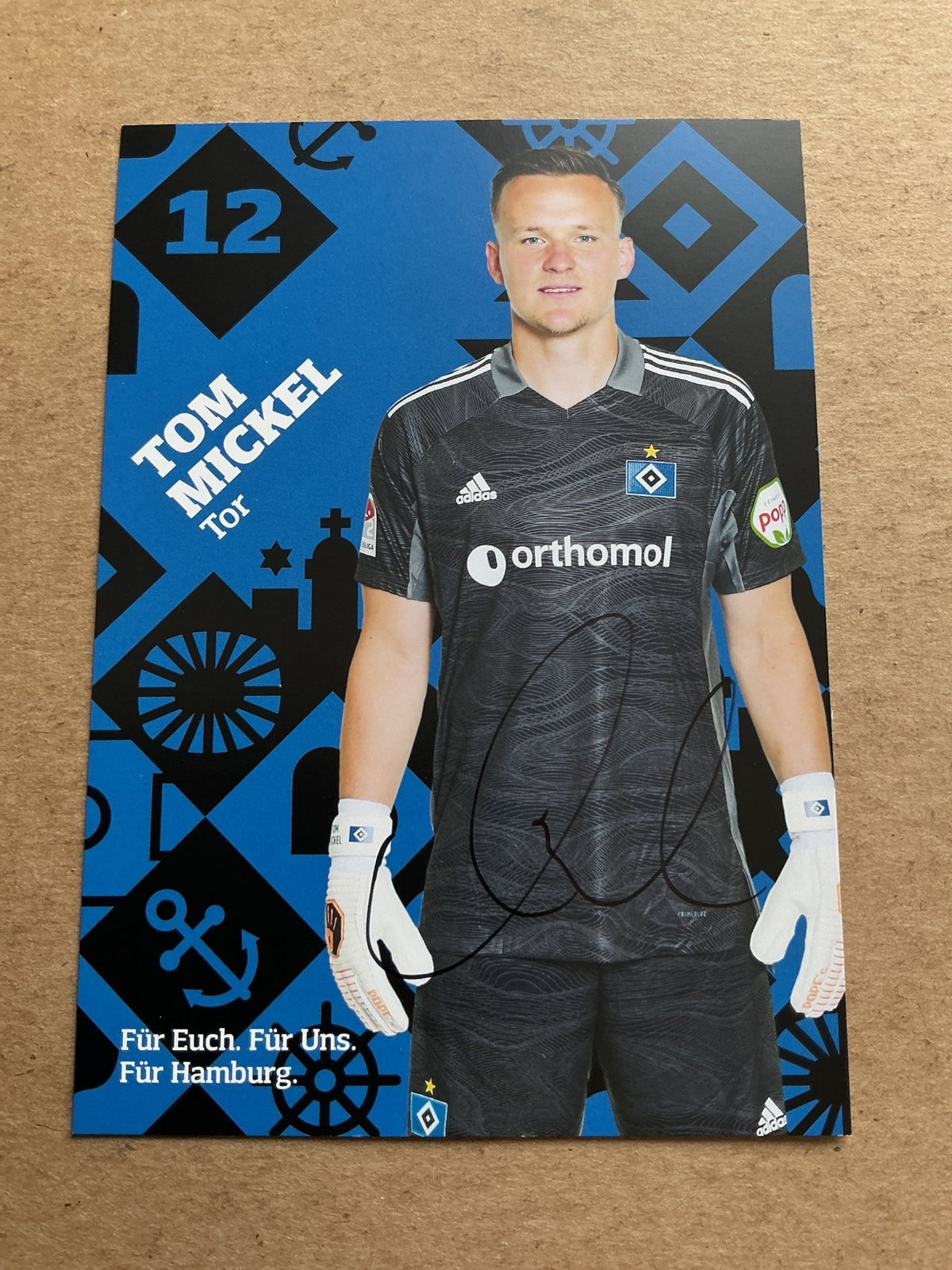 Tom Mickel, Germany 🇩🇪 Hamburger SV 2021/22 hand signed - Autographs-World