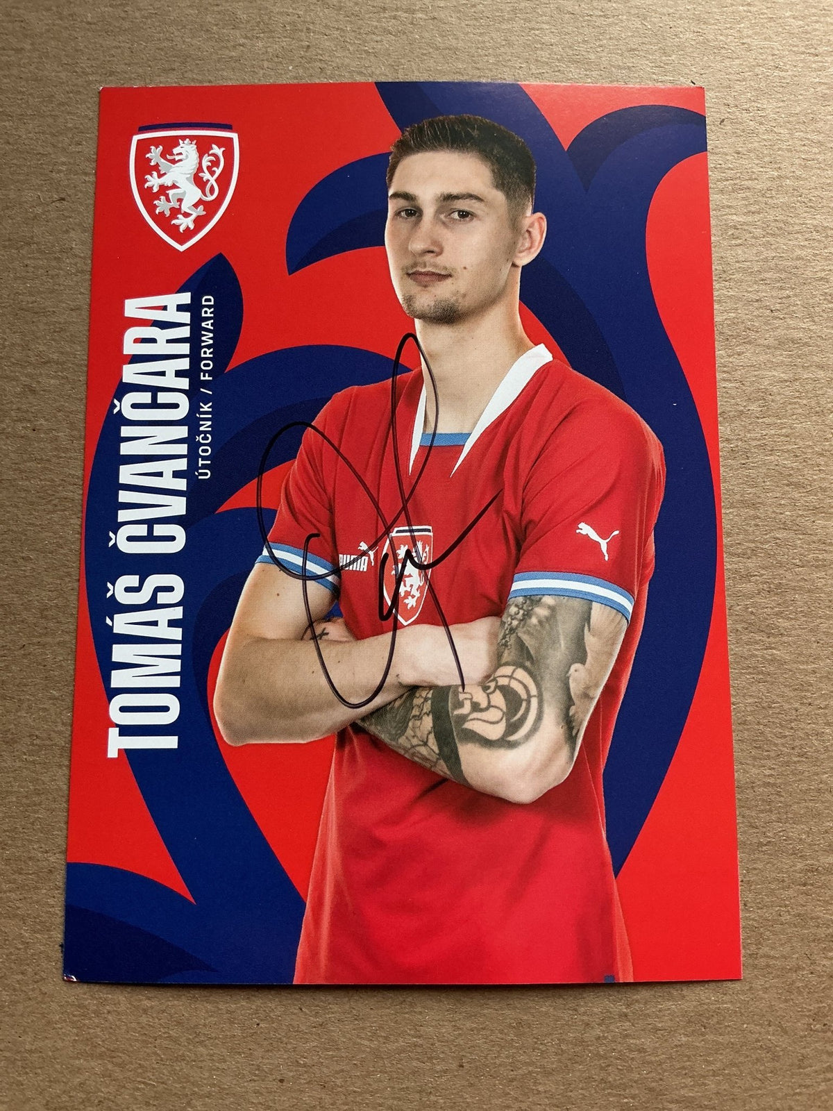 Tomáš Čvančara, Czech Republic 🇨🇿 2023 Sparta Prague hand signed - Autographs-World