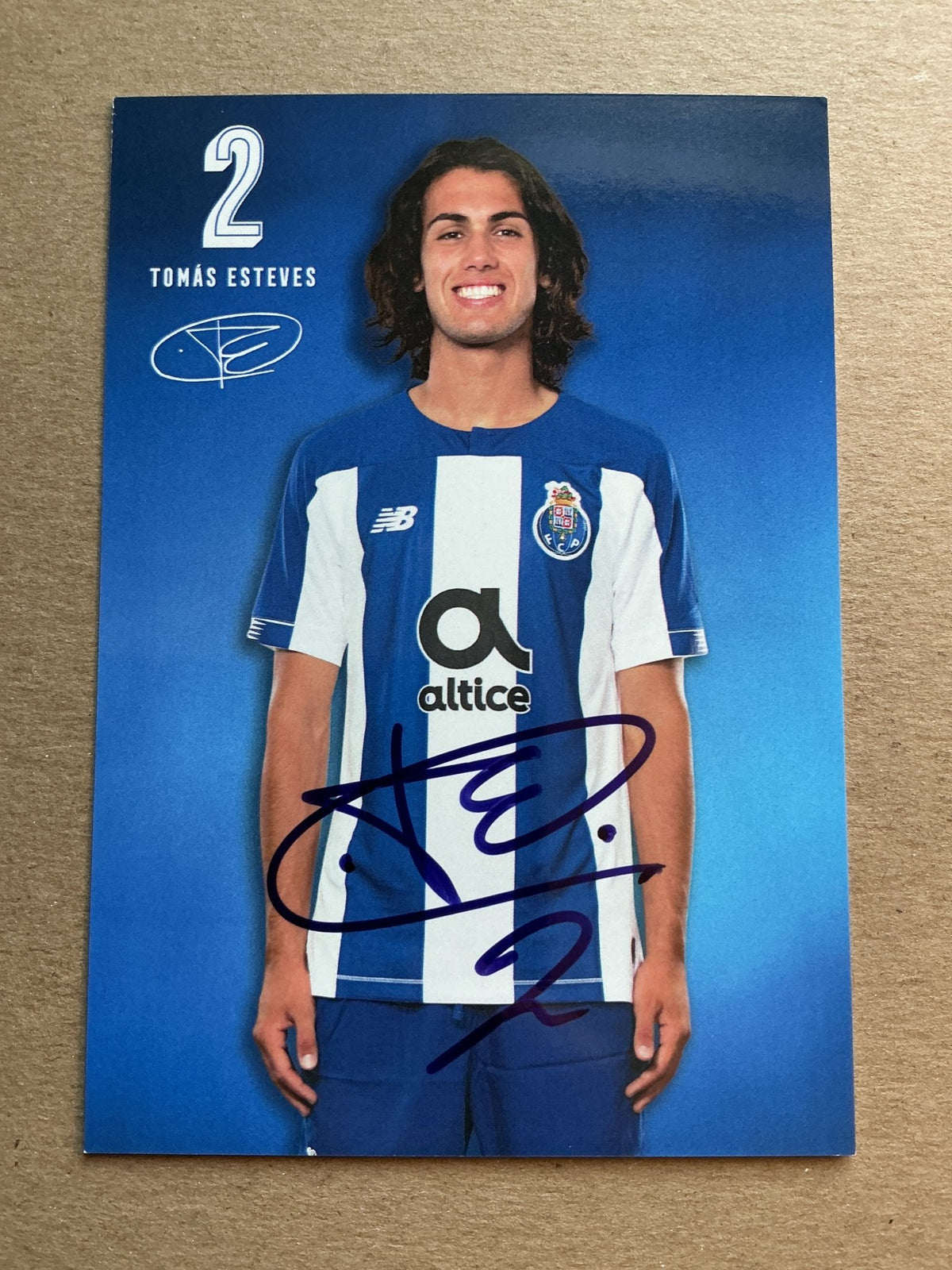 Tomás Esteves, Portugal 🇵🇹 FC Porto 2019/20 hand signed - Autographs-World