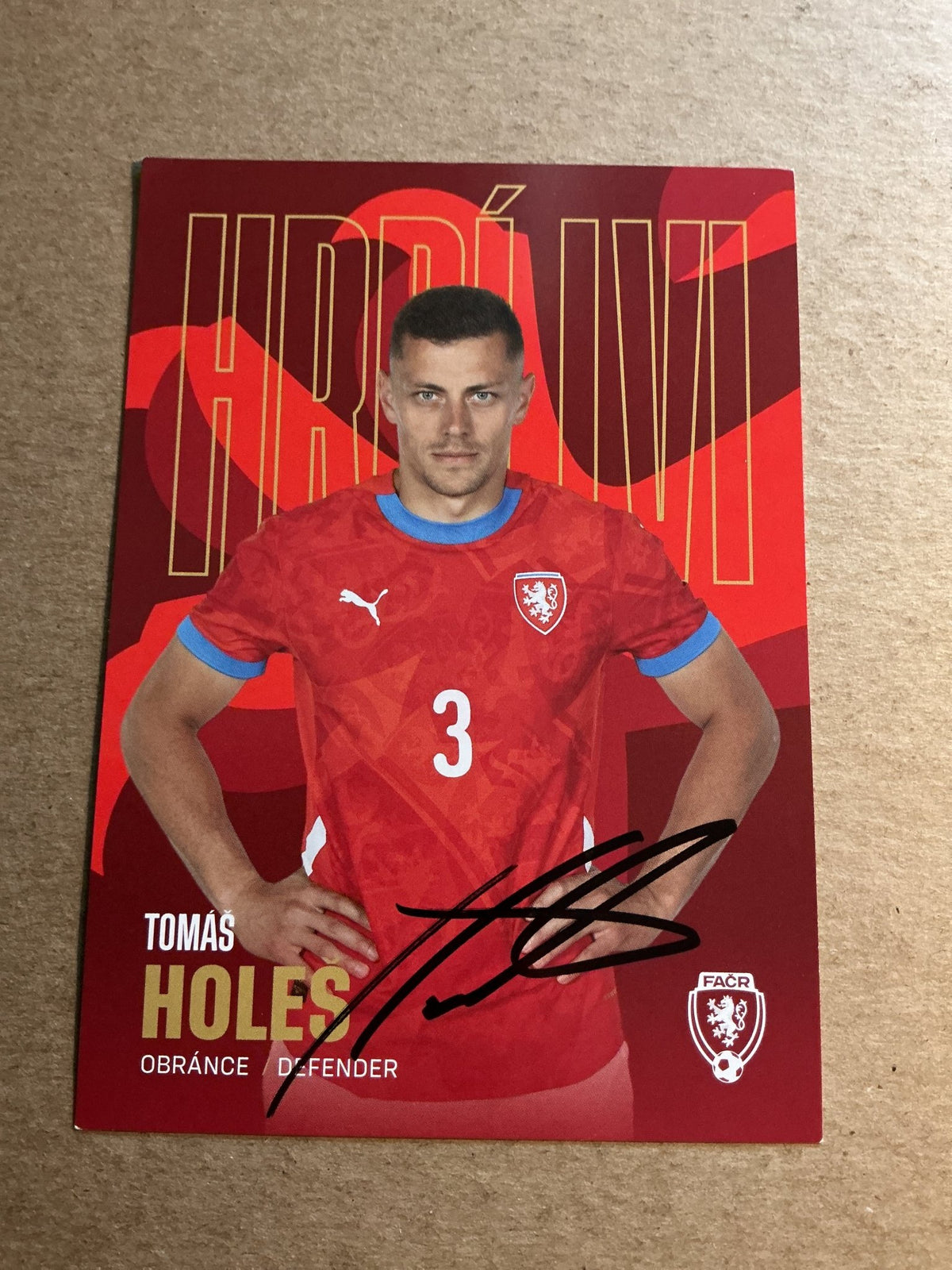 Tomas Holes, Czech Republic 🇨🇿 2023 hand signed - Autographs-World