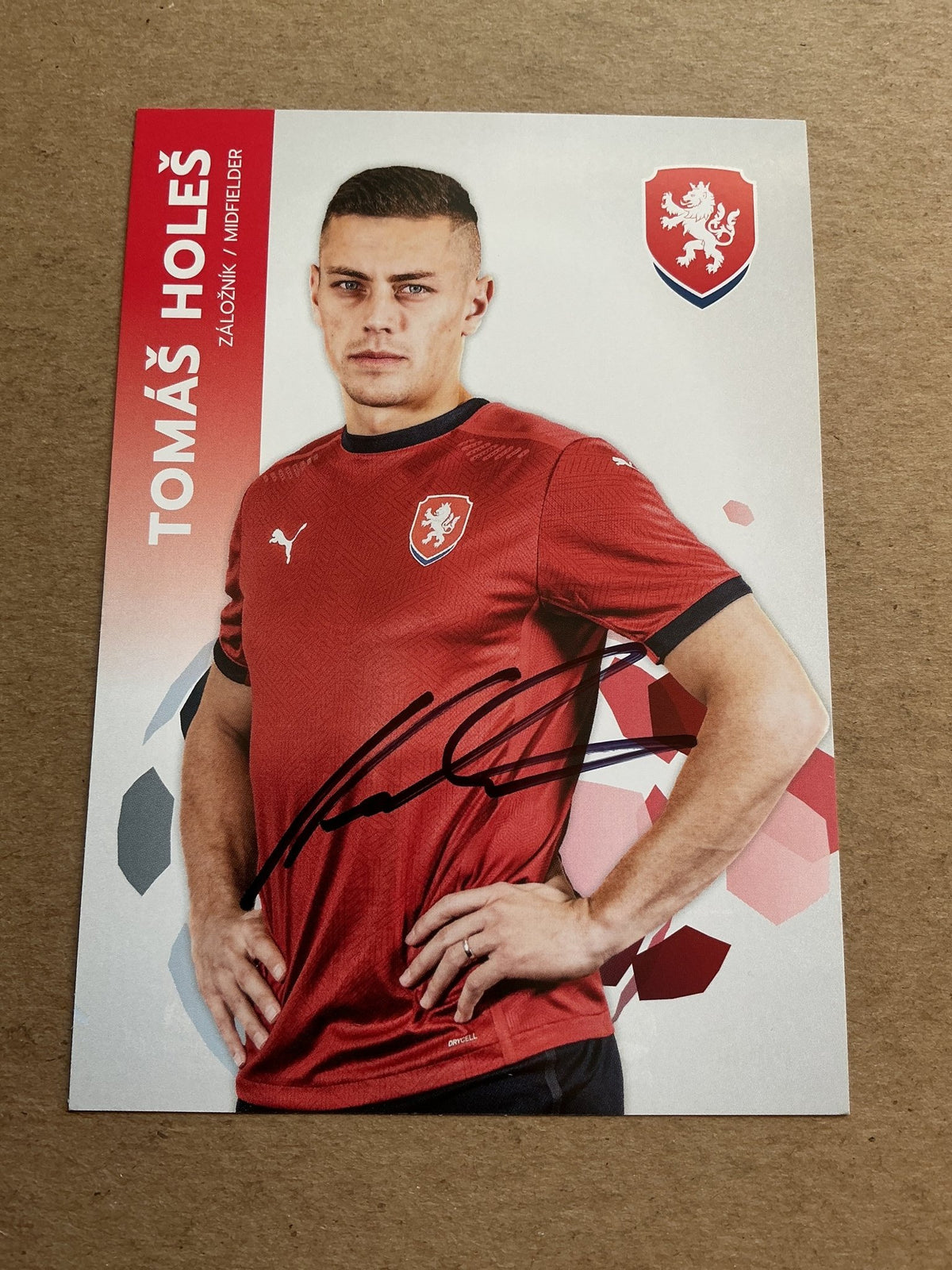 Tomáš Holeš, Czech Republic 🇨🇿 UEFA Euro Cup 2020 hand signed - Autographs-World