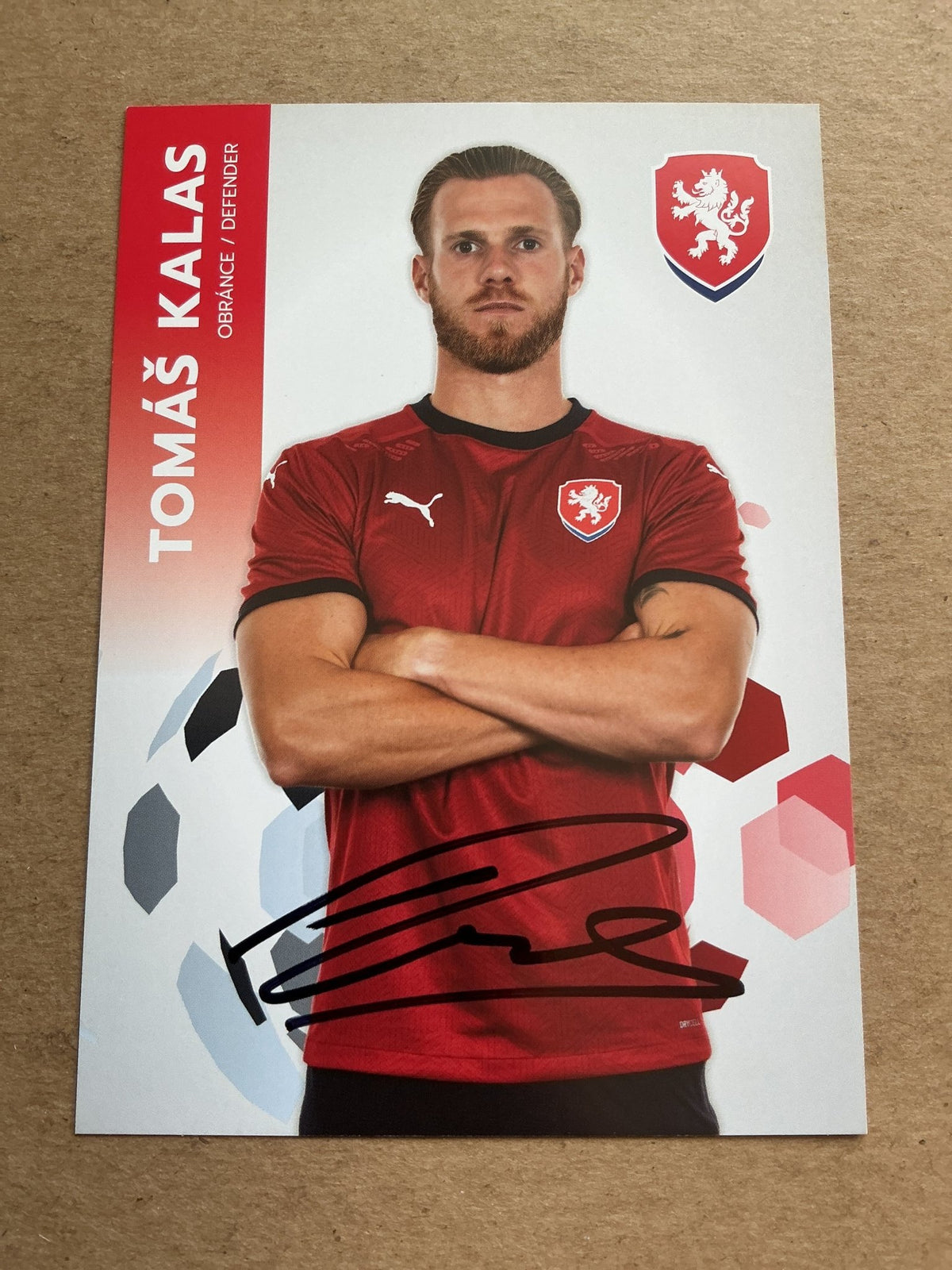 Tomáš Kalas, Czech Republic 🇨🇿 UEFA Euro Cup 2020 hand signed - Autographs-World