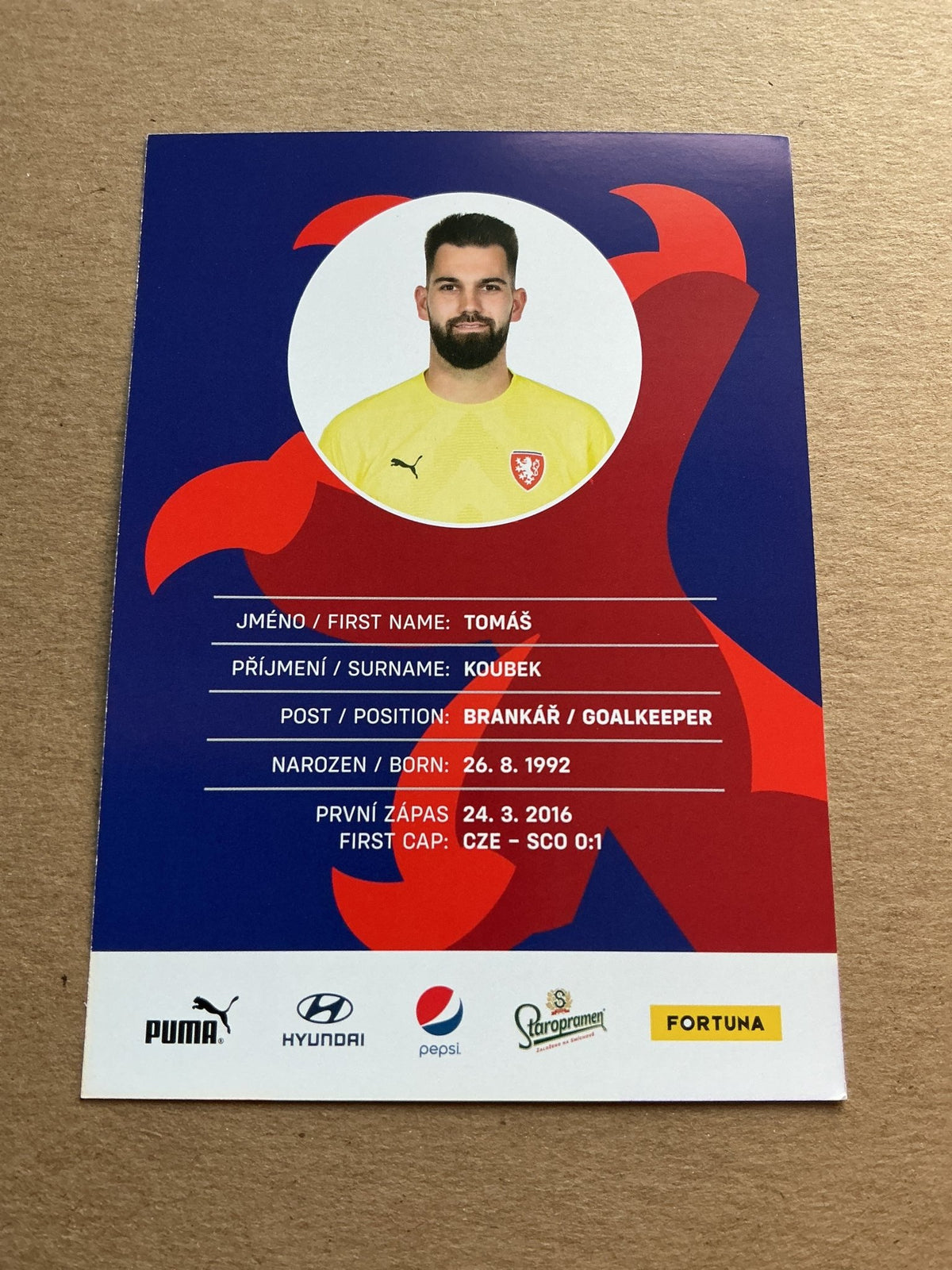 Tomáš Koubek, Czech Republic 🇨🇿 2023 FC Augsburg hand signed - Autographs-World