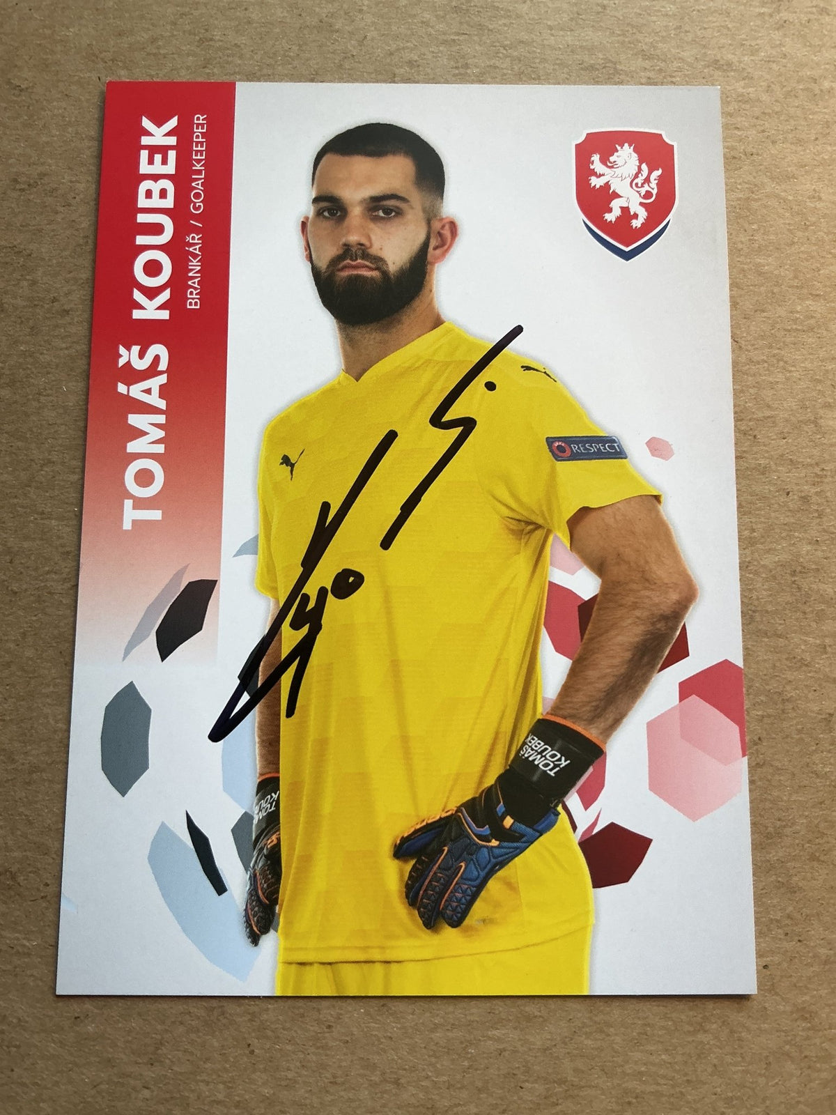 Tomáš Koubek, Czech Republic 🇨🇿 UEFA Euro Cup 2020 hand signed - Autographs-World