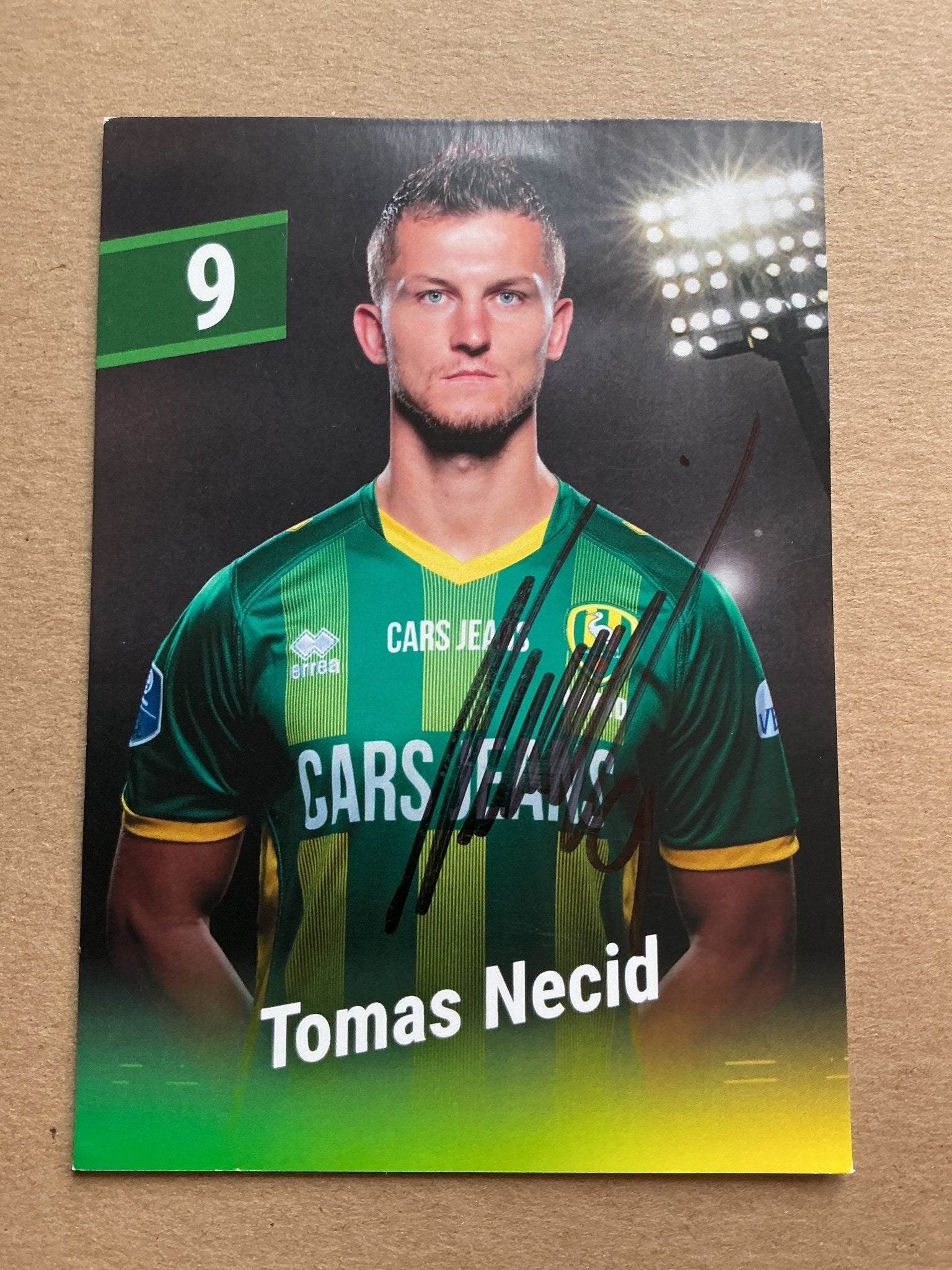 Tomáš Necid, Czech Republic 🇨🇿 ADO Den Haag 2019/20 hand signed - Autographs-World