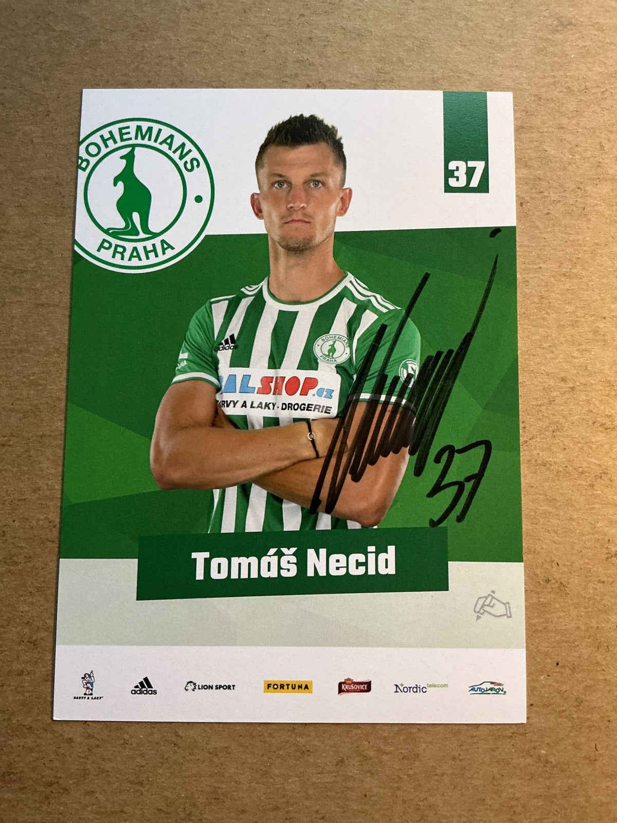 Tomáš Necid, Czech Republic 🇨🇿 Bohemians 1905 2021/22 hand signed - Autographs-World