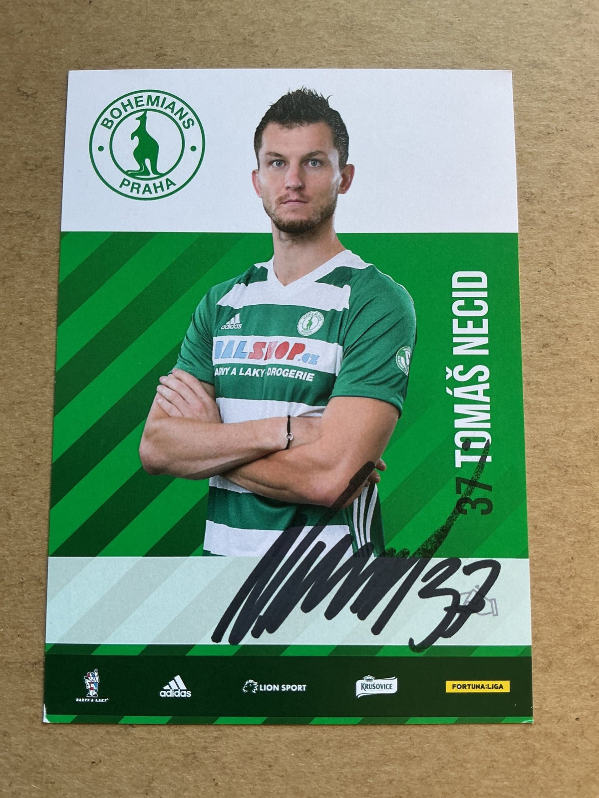 Tomáš Necid, Czech Republic 🇨🇿 Bohemians Prague 1905 2020/21 hand signed - Autographs-World