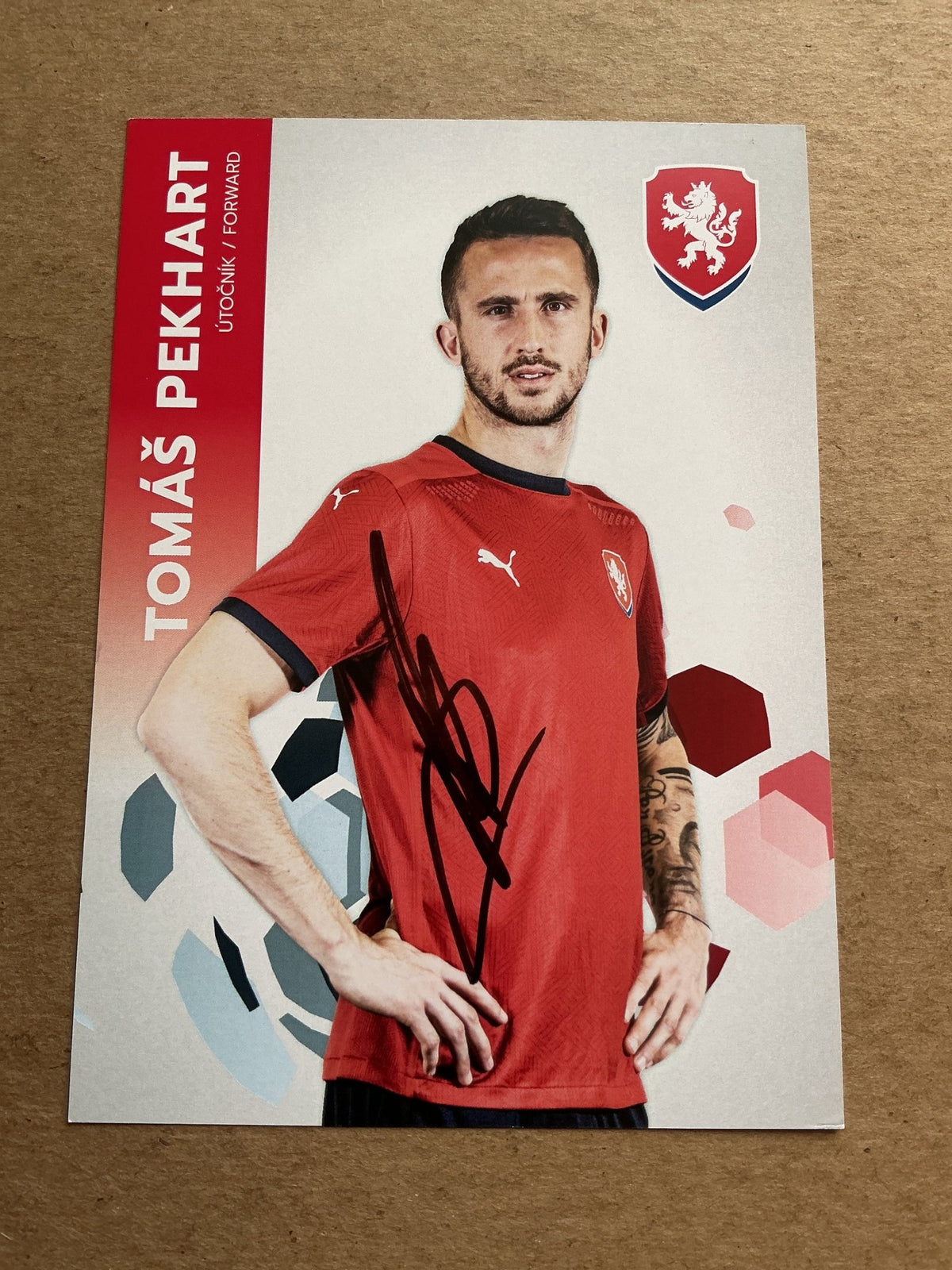 Tomáš Pekhart, Czech Republic 🇨🇿 UEFA Euro Cup 2020 hand signed - Autographs-World