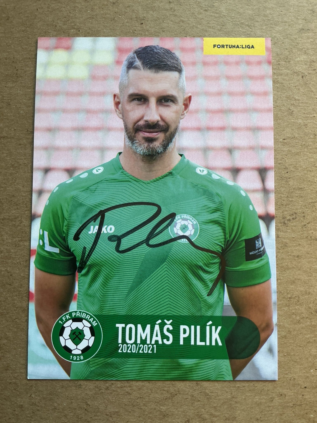 Tomáš Pilík, Czech Republic 🇨🇿 1.FK Příbram 2020/21 hand signed - Autographs-World