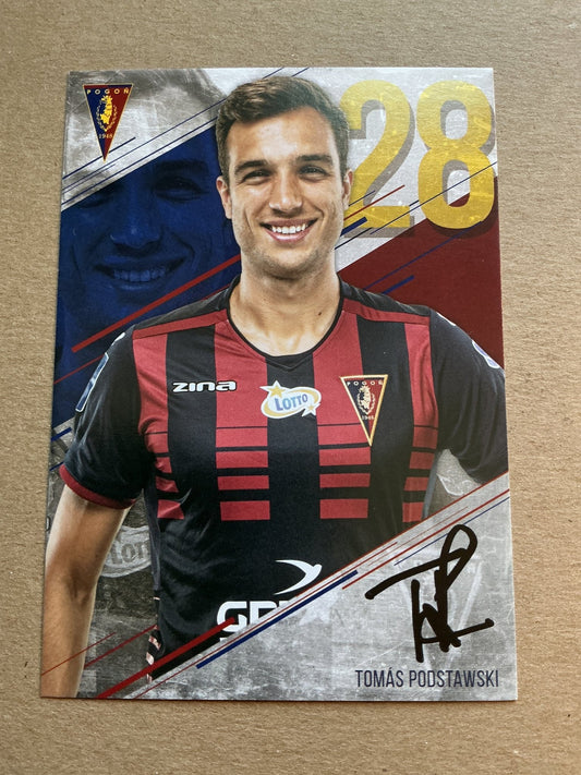 Tomás Podstawski, Portugal 🇵🇹 Pogon Szczecin 2019/20 hand signed - Autographs-World