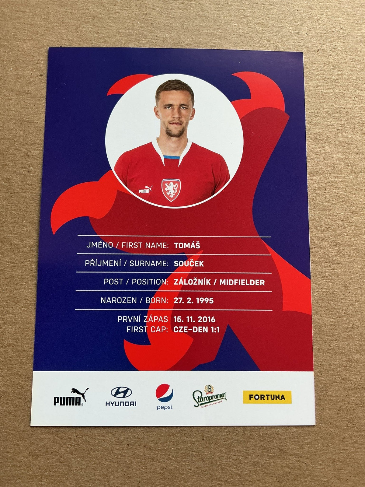Tomáš Souček, Czech Republic 🇨🇿 2023 West Ham United hand signed - Autographs-World