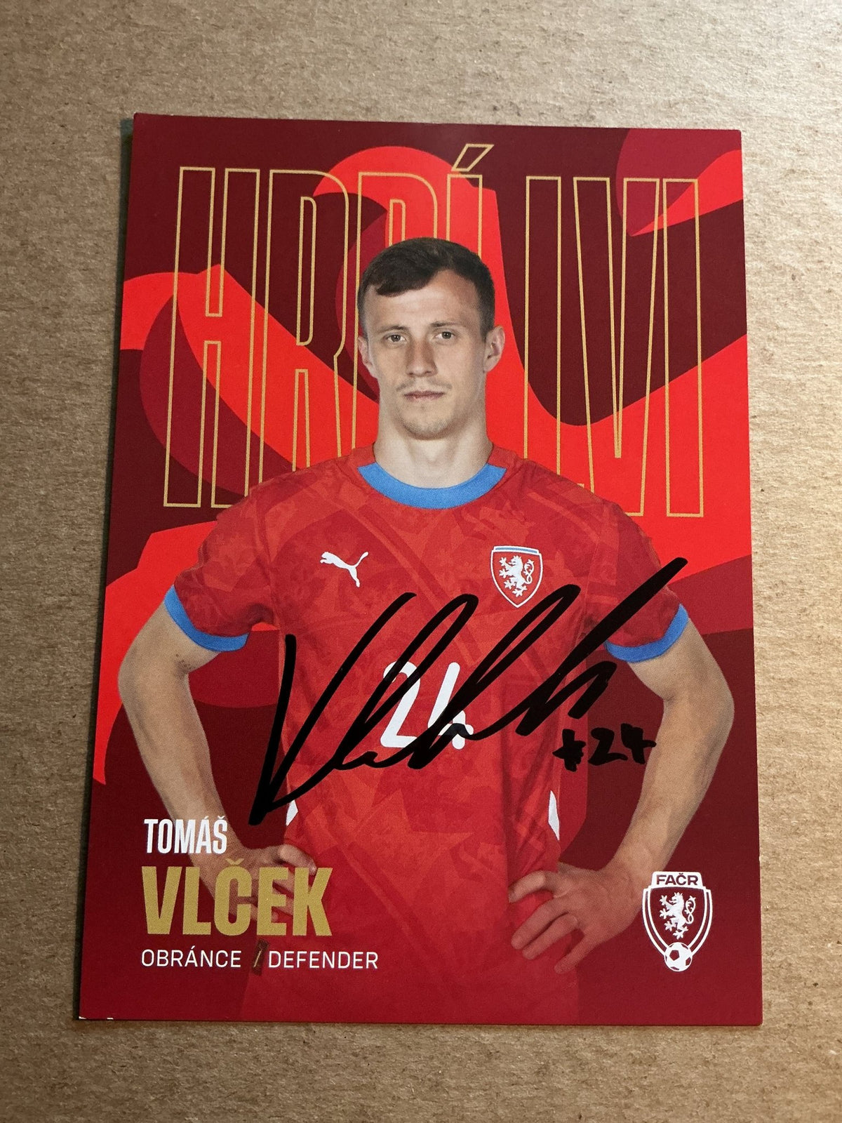 Tomas Vlcek, Czech Republic 🇨🇿 2023 hand signed - Autographs-World