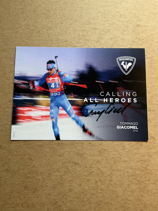 Tommaso Giacomel, Italy 🇮🇹 Biathlon Winter 2025/26 hand signed - Autographs-World