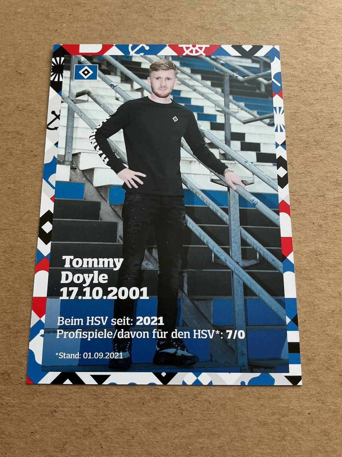 Tommy Doyle, England 🏴󠁧󠁢󠁥󠁮󠁧󠁿 Hamburger SV 2021/22 hand signed - Autographs-World