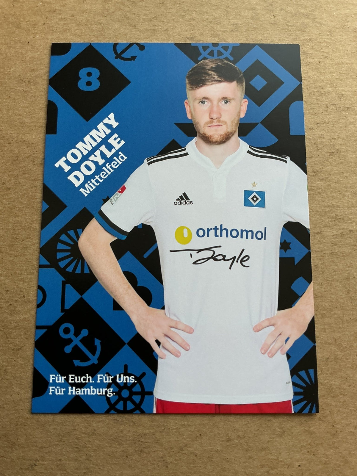 Tommy Doyle, England 🏴󠁧󠁢󠁥󠁮󠁧󠁿 Hamburger SV 2021/22 hand signed - Autographs-World
