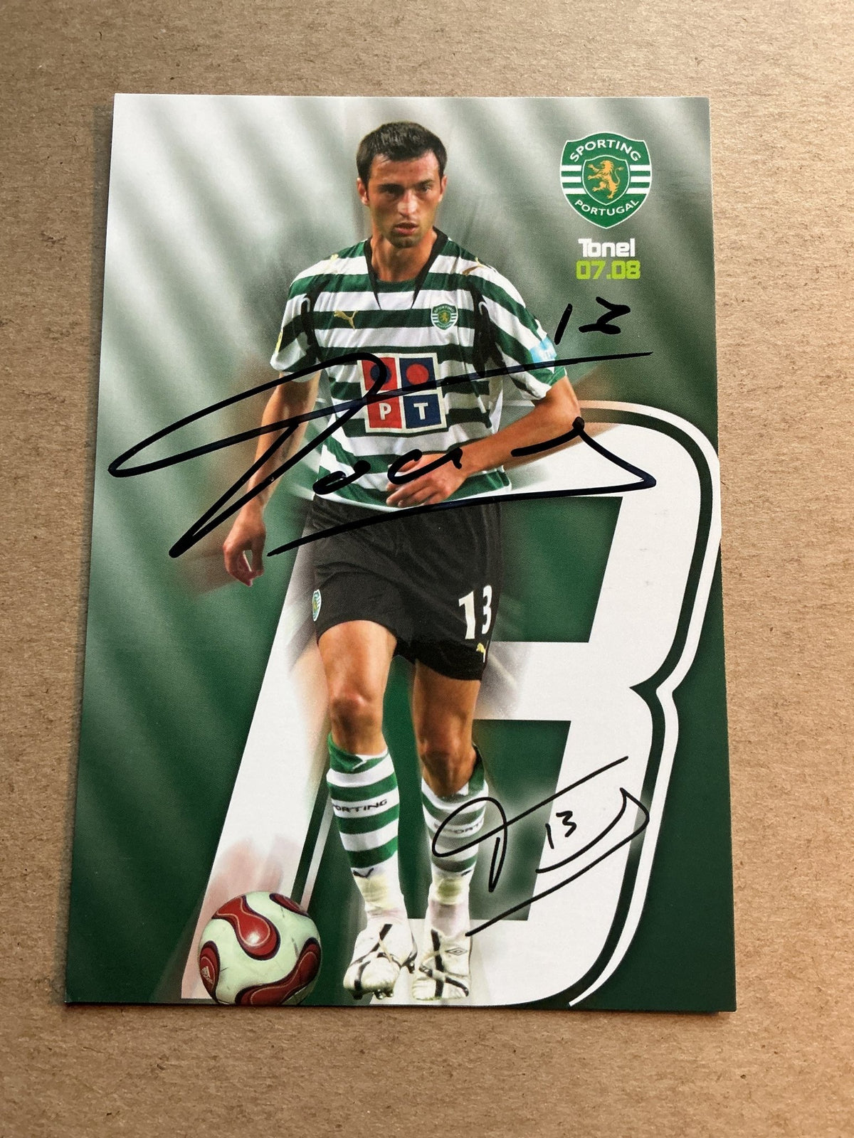 Tonel, Portugal 🇵🇹 Sporting CP 2007/08 hand signed - Autographs-World