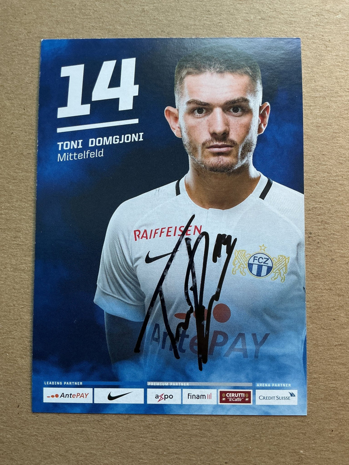 Toni Domgjoni, Croatia 🇭🇷 FC Zürich 2019/20 hand signed - Autographs-World
