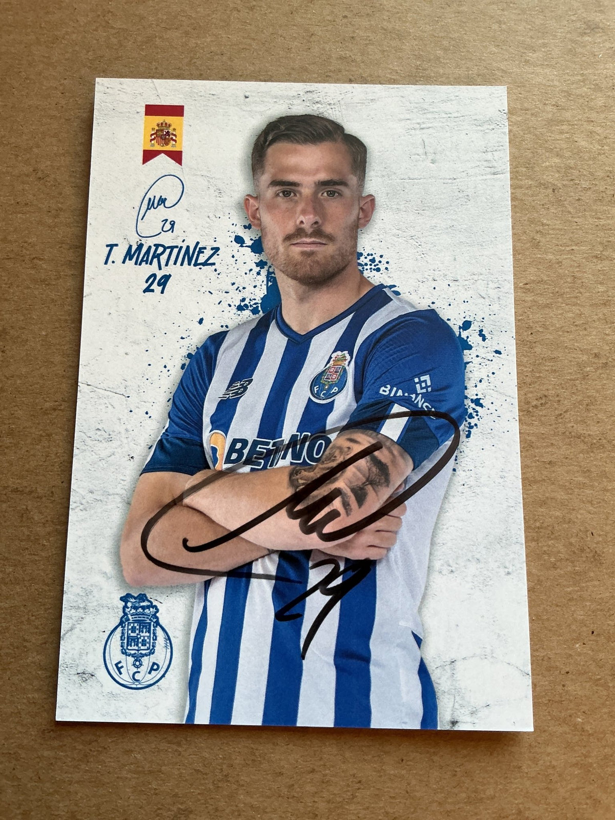 Toni Martínez, Spain 🇪🇸 FC Porto 2022/23 hand signed - Autographs-World