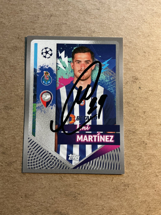 Toni Martinez, Spain 🇪🇸 FC Porto 2022/23 Topps hand signed - Autographs-World