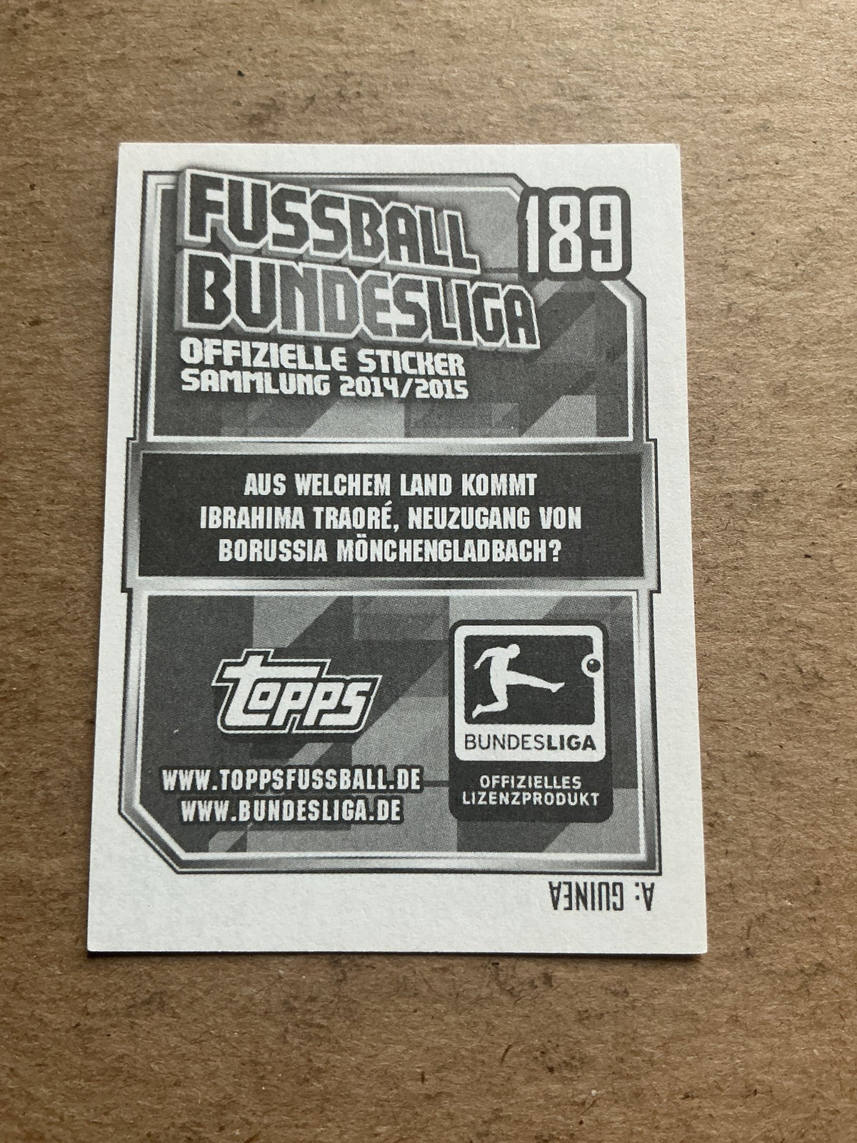 Tony Jantschke, Germany 🇩🇪 Borussia Mönchengladbach 2014/15 Topps hand signed - Autographs-World