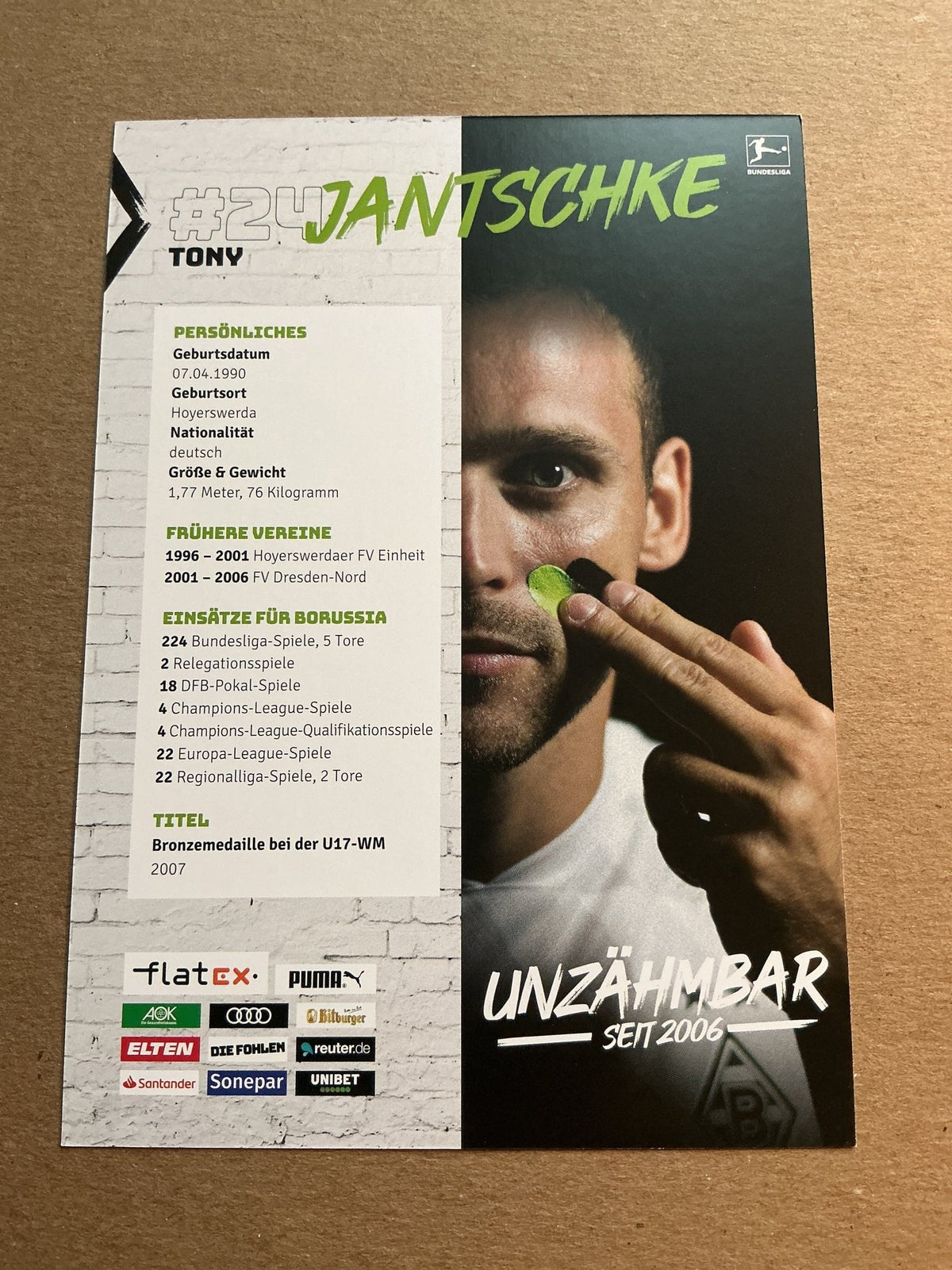 Tony Jantschke, Germany 🇩🇪 Borussia Mönchengladbach 2020/21 hand signed - Autographs-World
